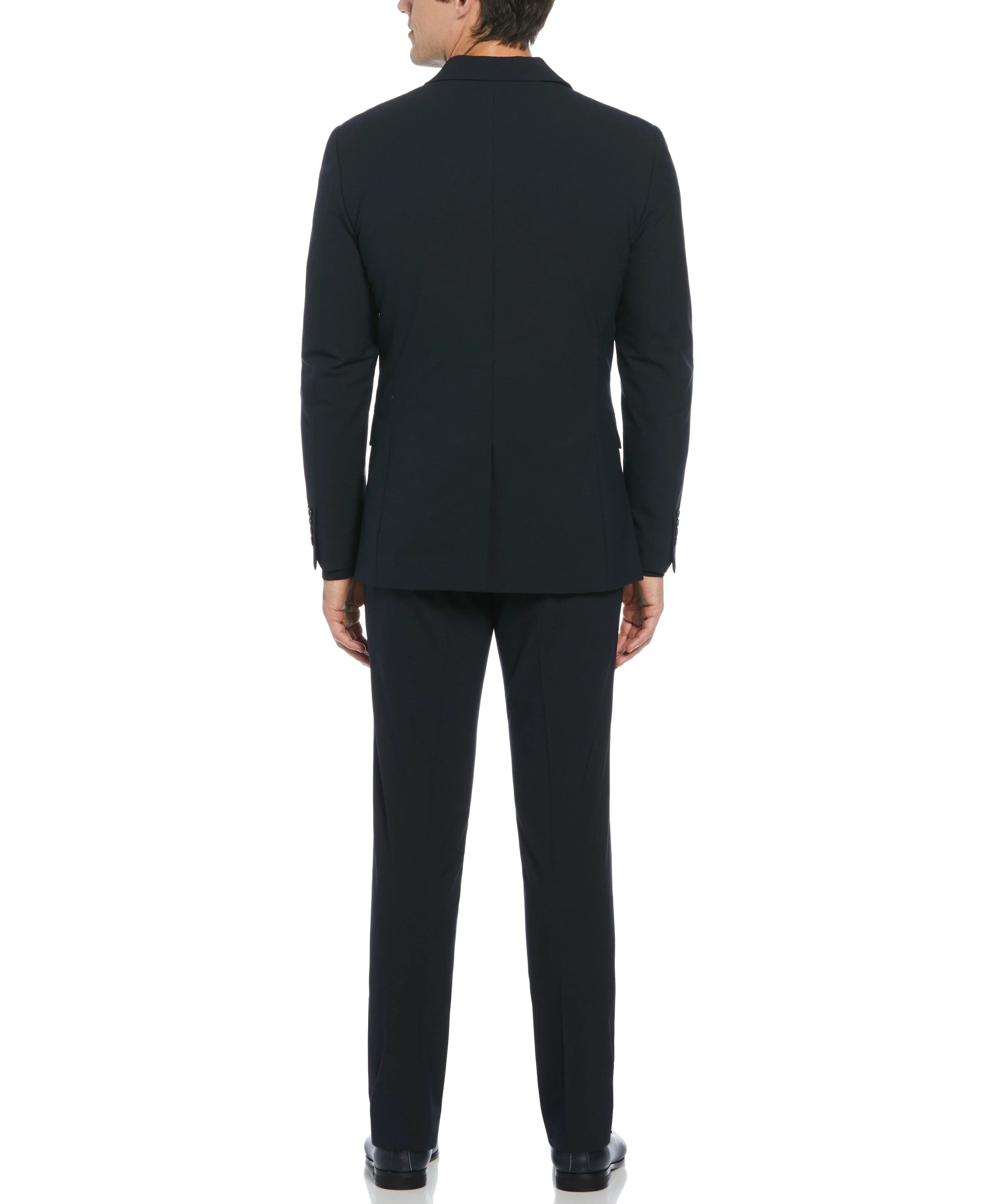 Slim Fit Micro Check Suit Jacket - Image 6