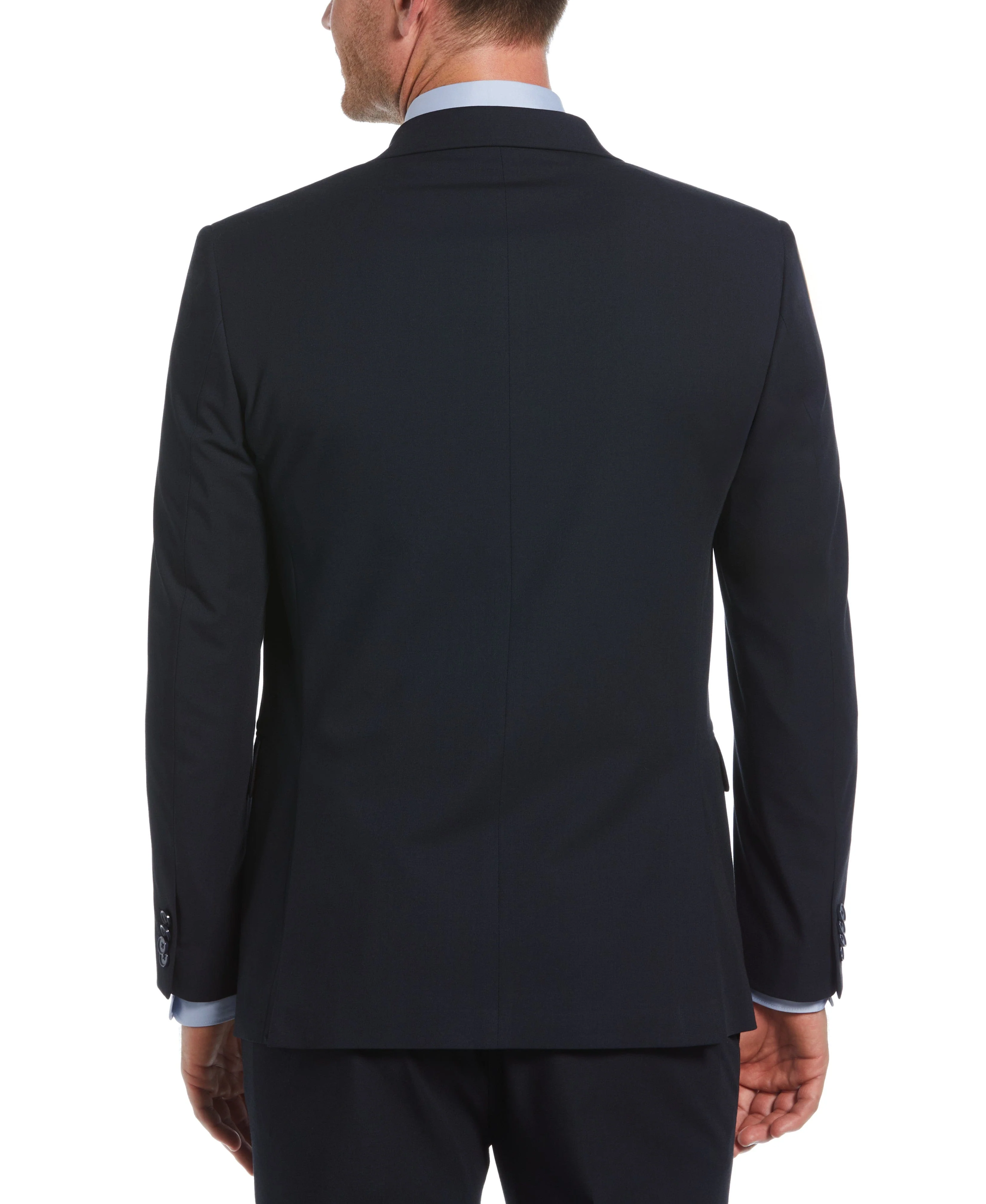 Slim Fit Double Breasted Peak Lapel Suit Jacket - Image 2
