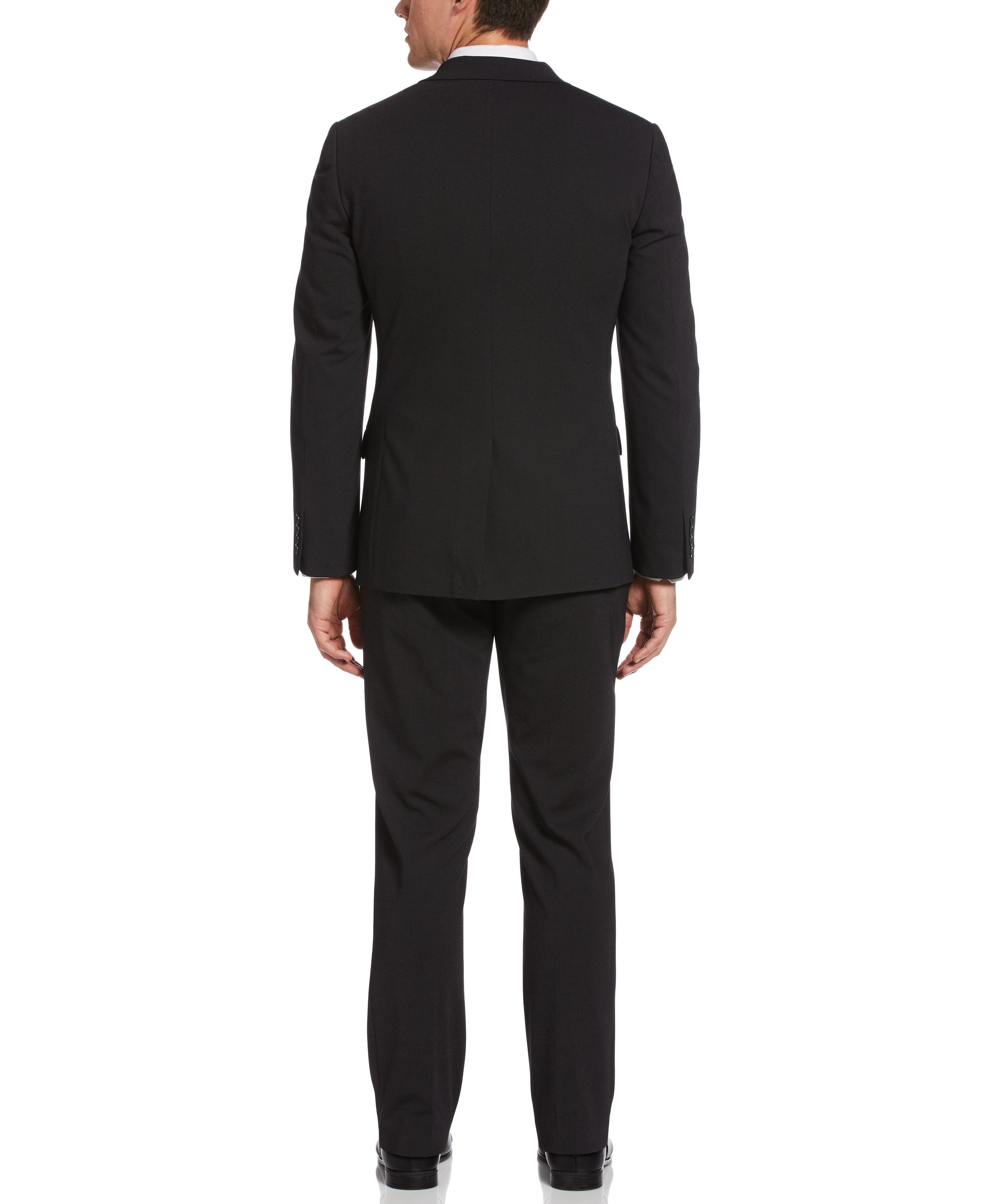 Slim Fit Pindot Stretch Knit Suit Jacket - Image 8