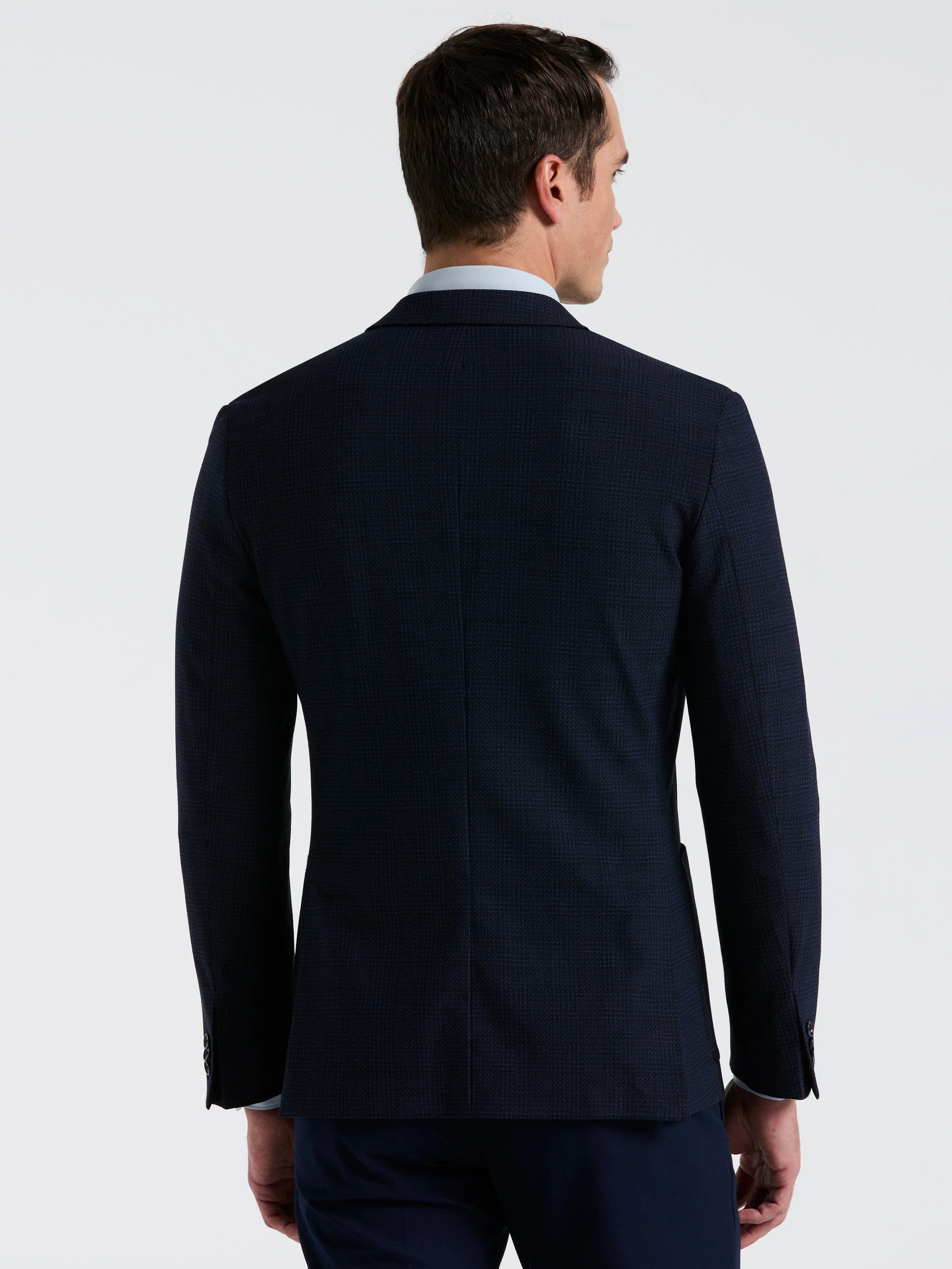 Slim Fit Sport Textured Plaid Jkt Jacket - Image 2