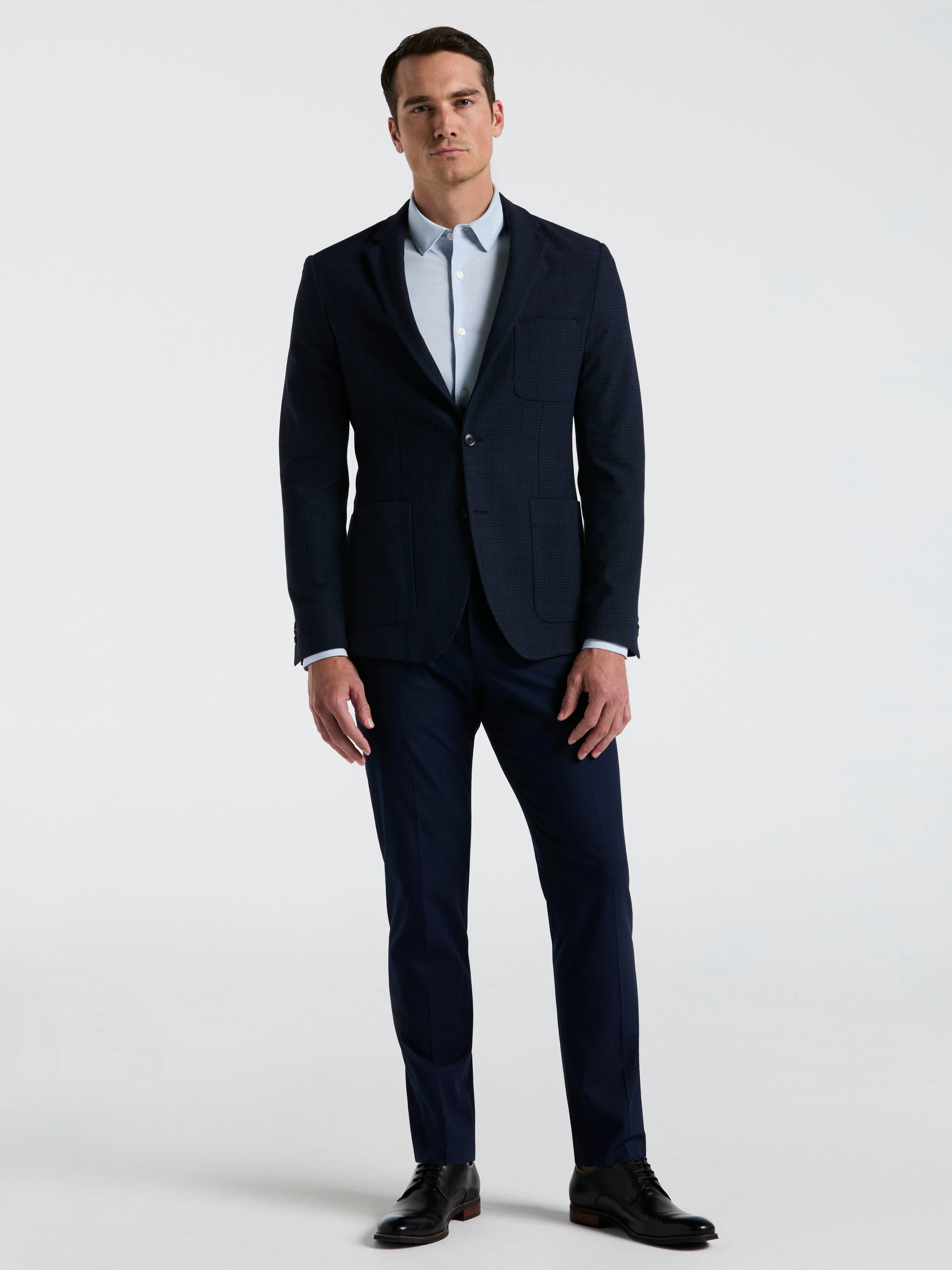 Slim Fit Sport Textured Plaid Jkt Jacket - Image 4