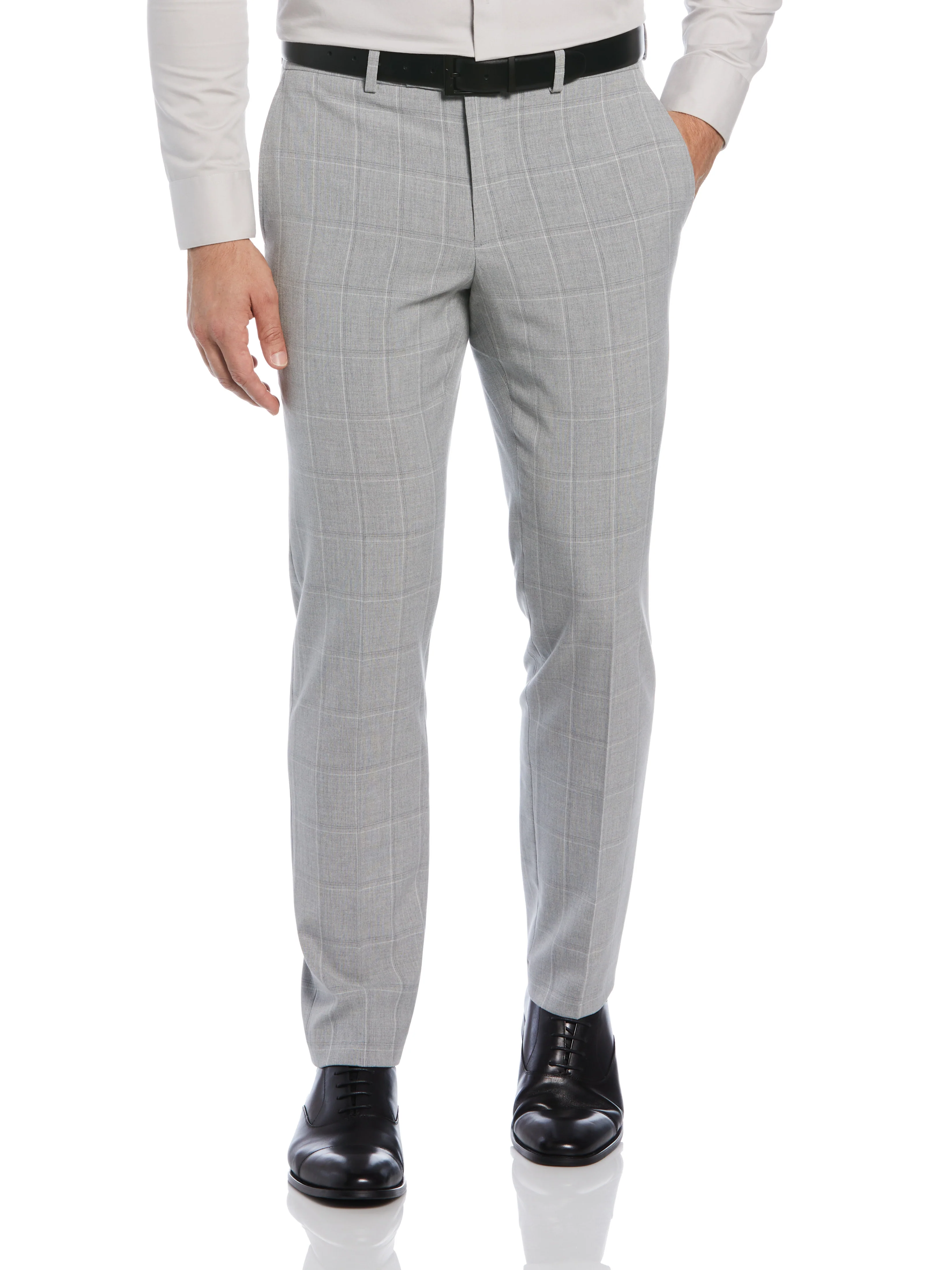 Slim Fit Windowpane Suit Pant - Image 4