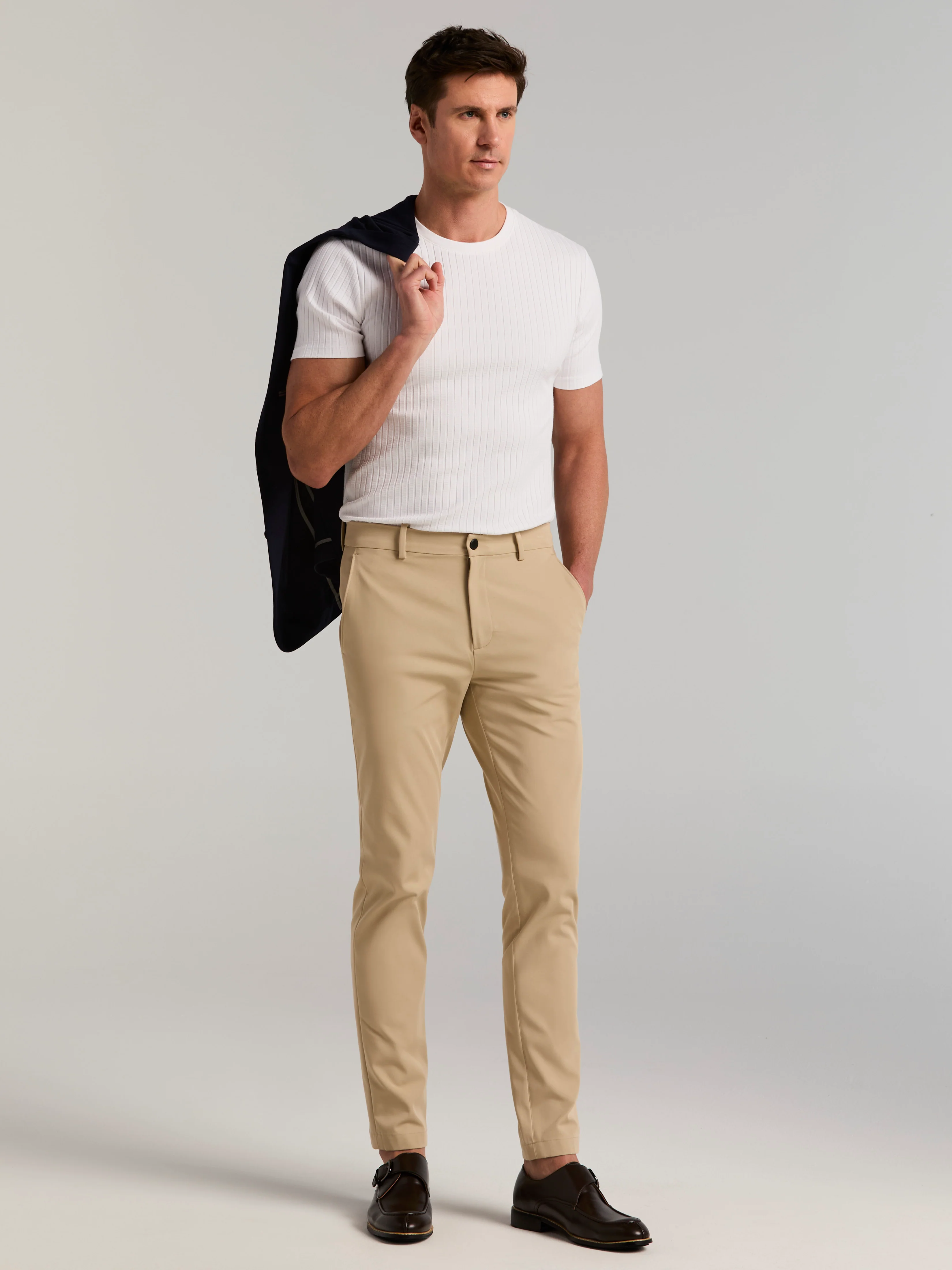Slim Tapered Hybrid Commuter Chino Pant - Image 5