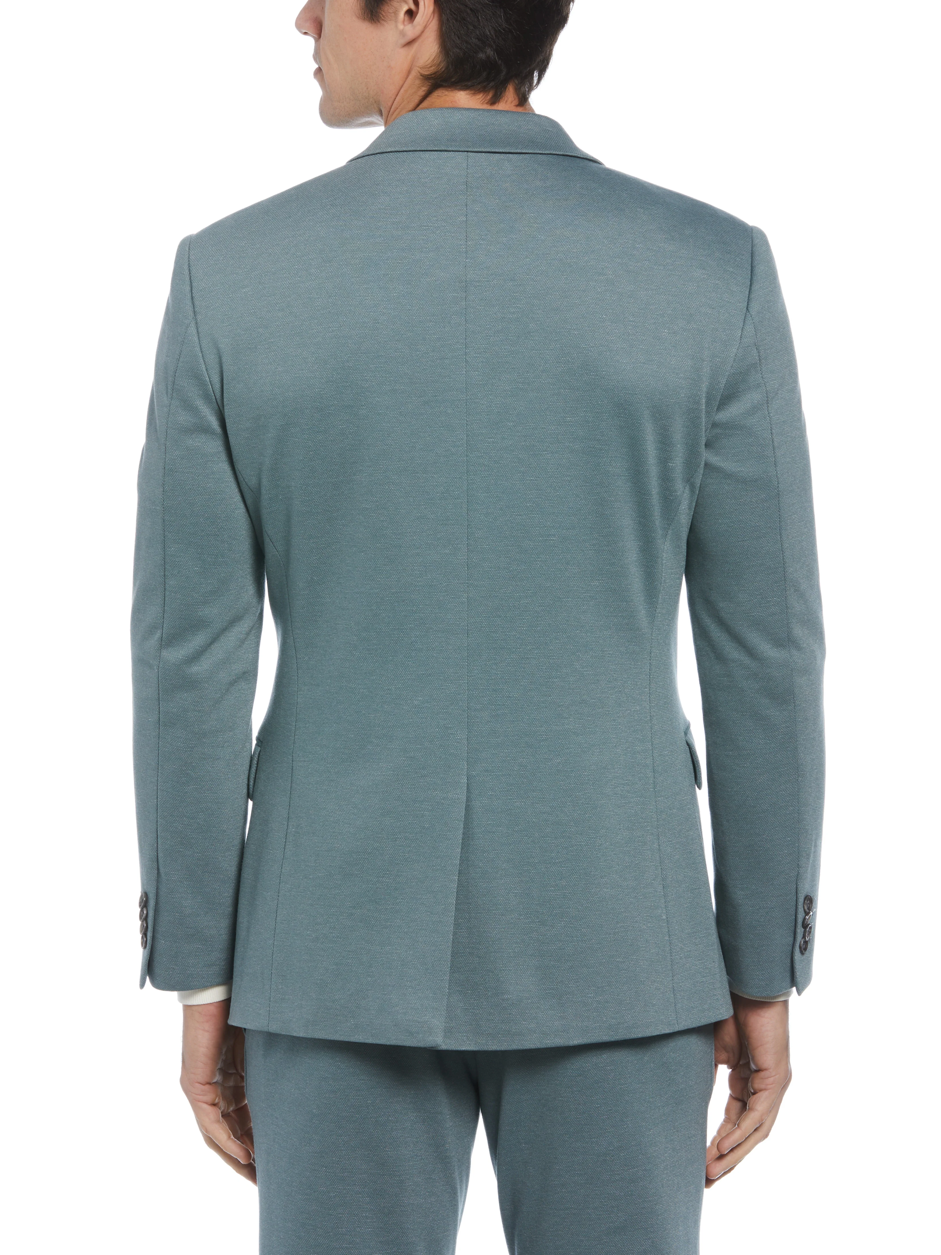 Smart Knit Two Tone Suit Jacket - Image 12