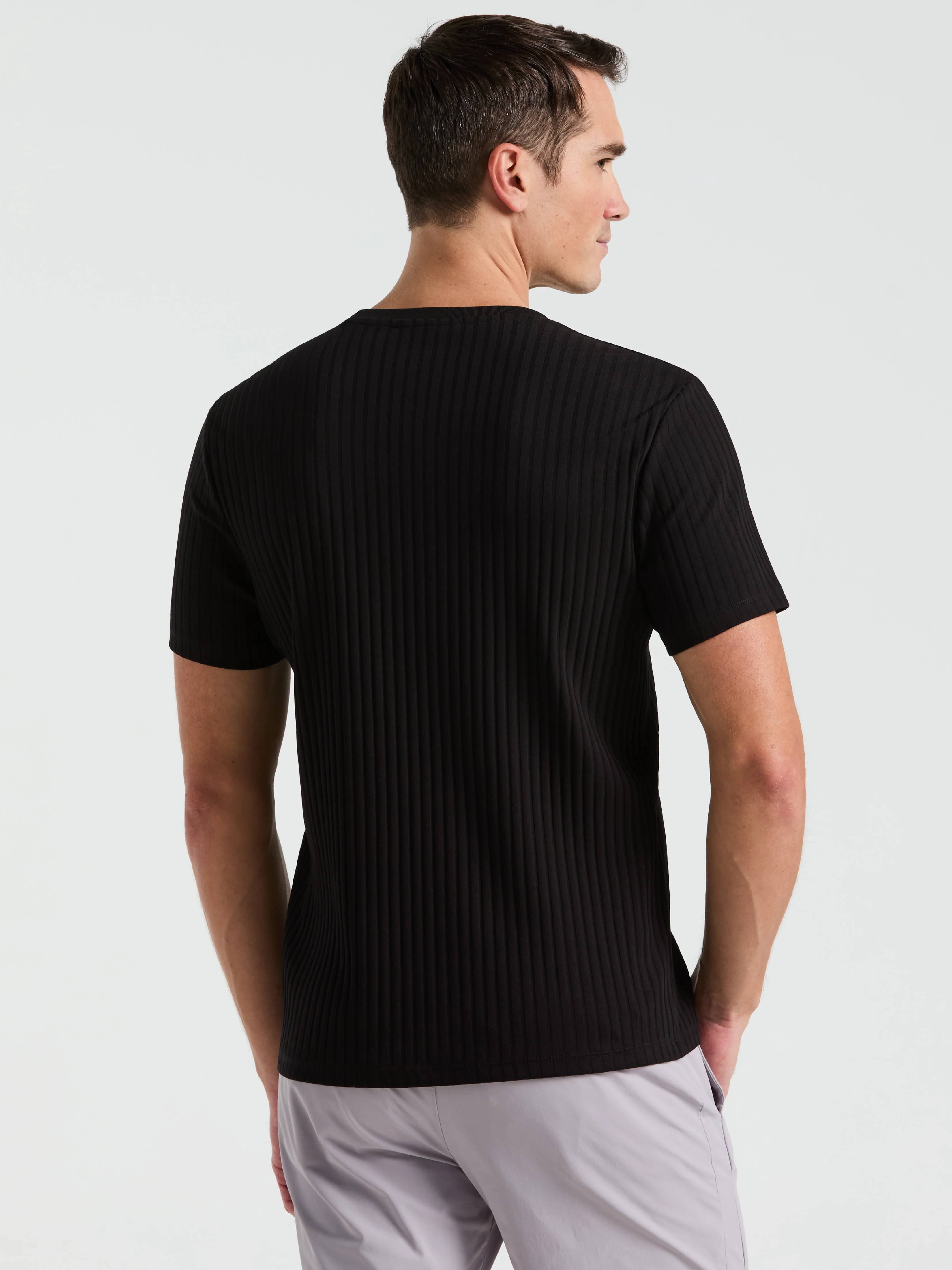 Ribbed Crew Neck Tee - Image 20