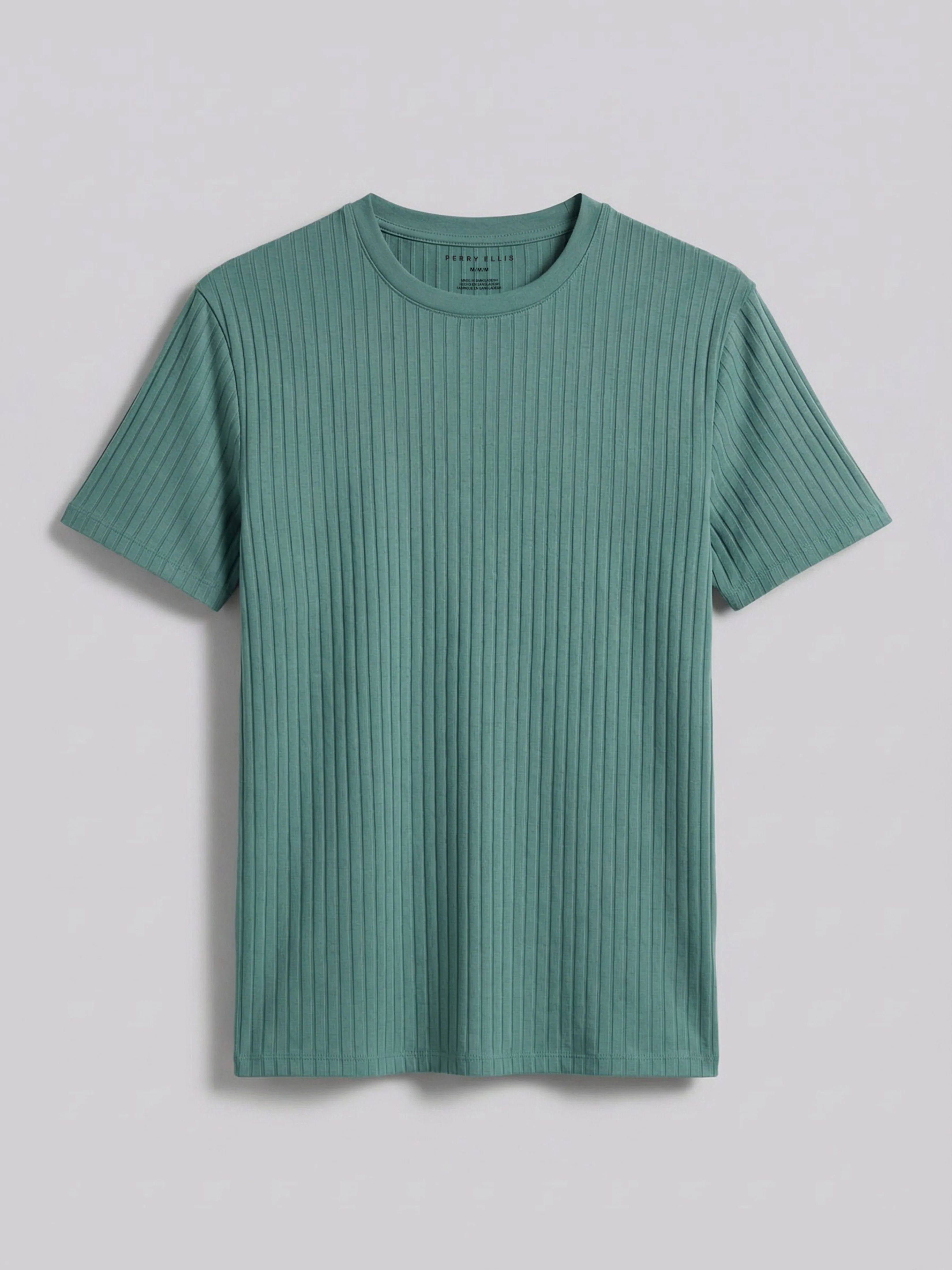 Ribbed Crew Neck Tee - Image 49
