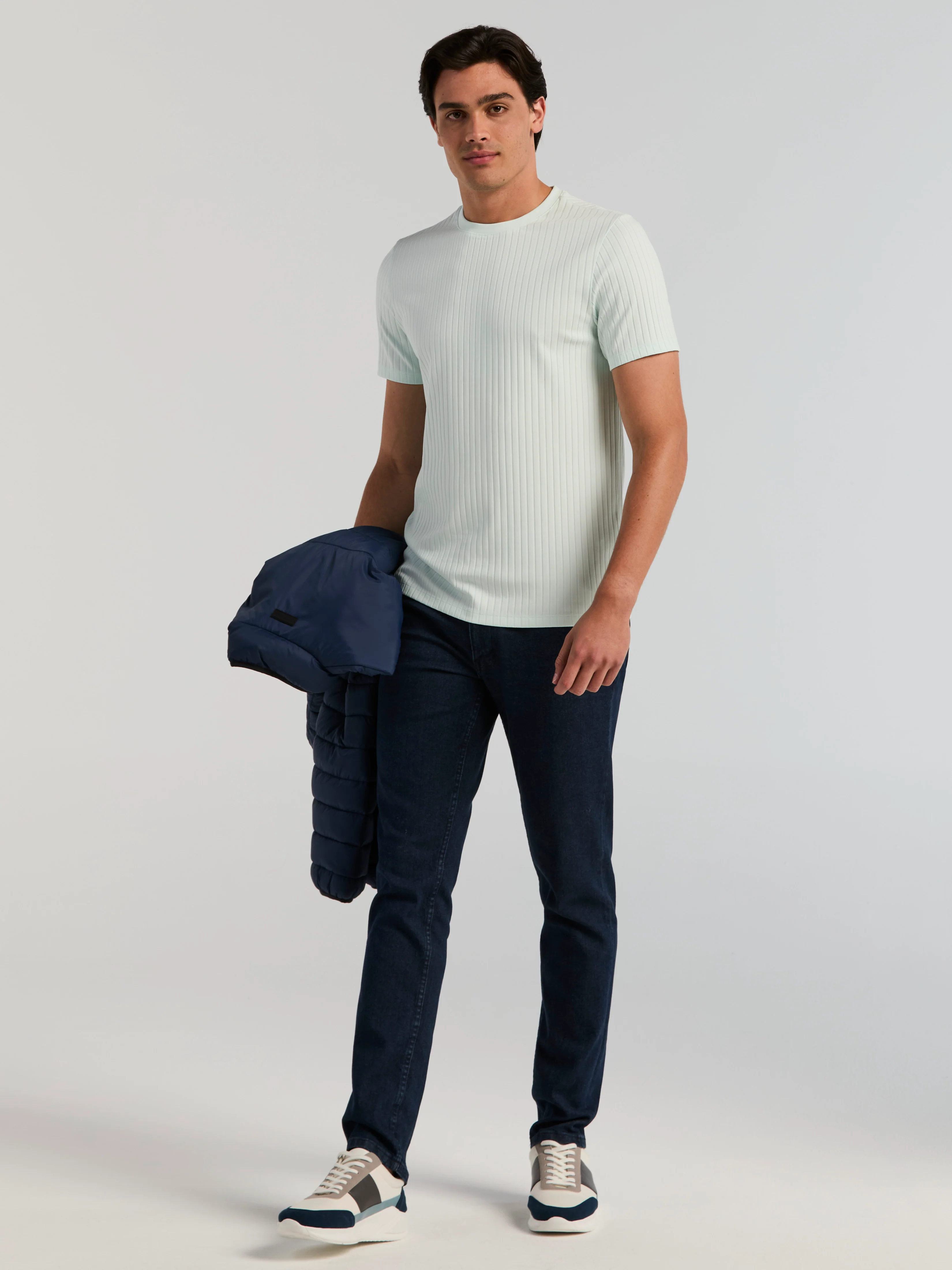 Ribbed Crew Neck Tee - Image 5