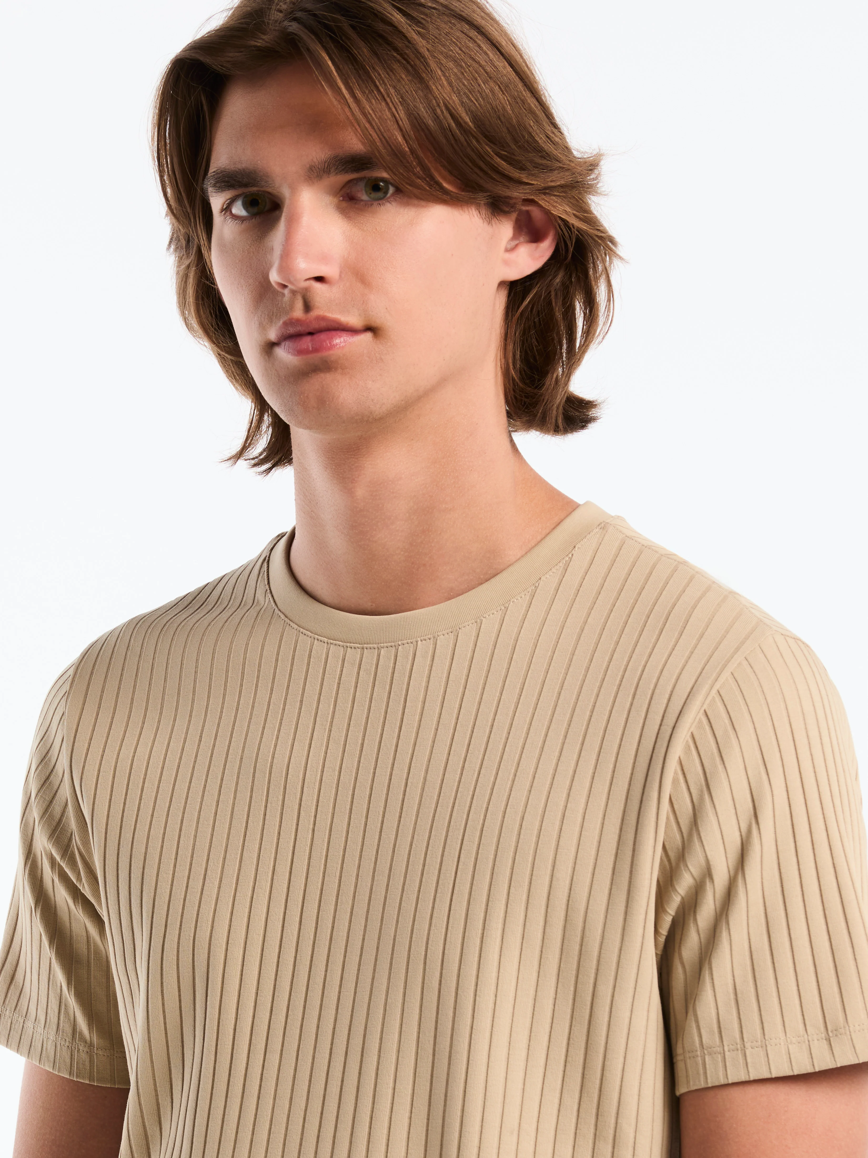Ribbed Crew Neck Tee - Image 7