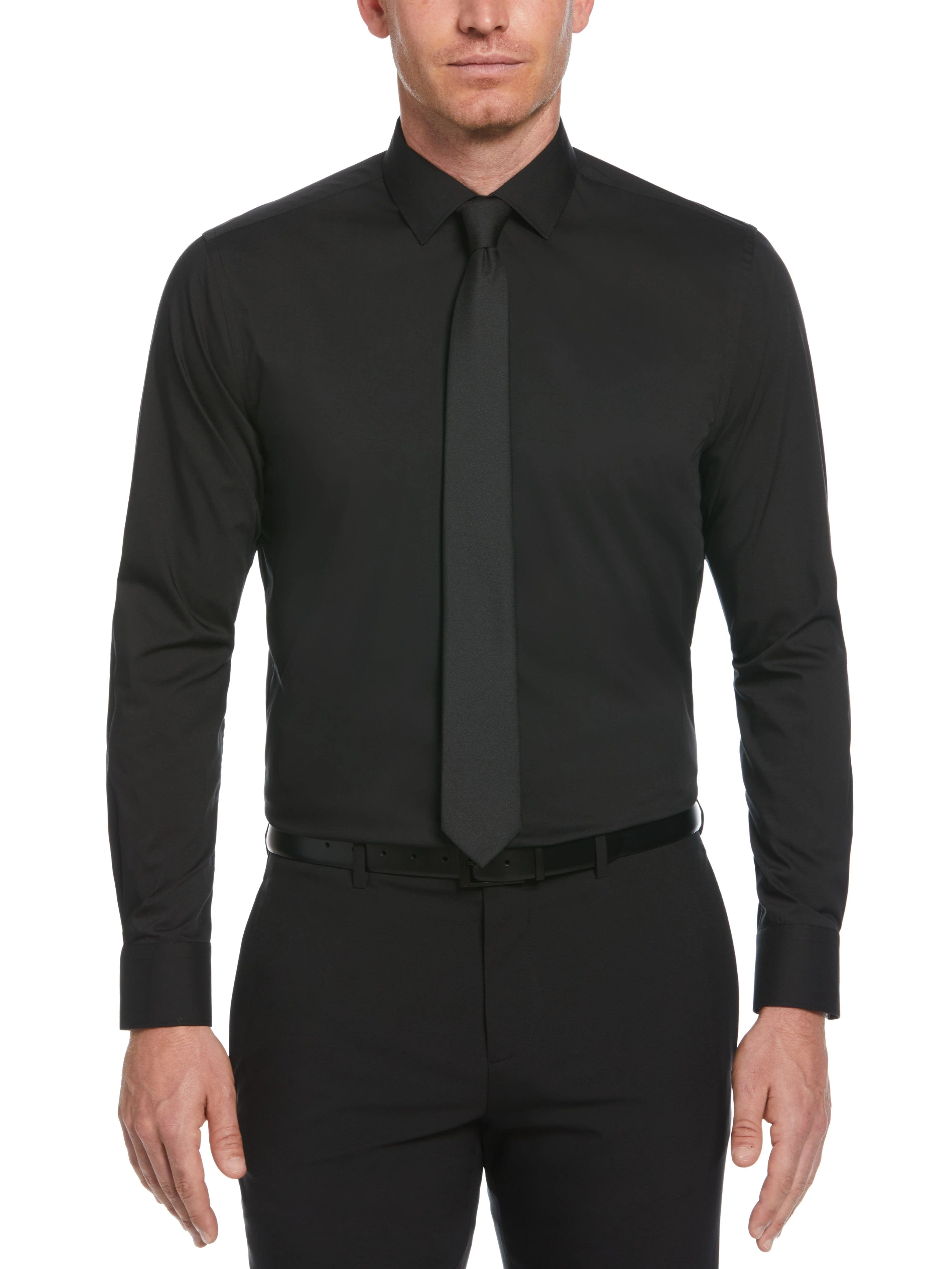 Slim Fit Solid Dress Shirt