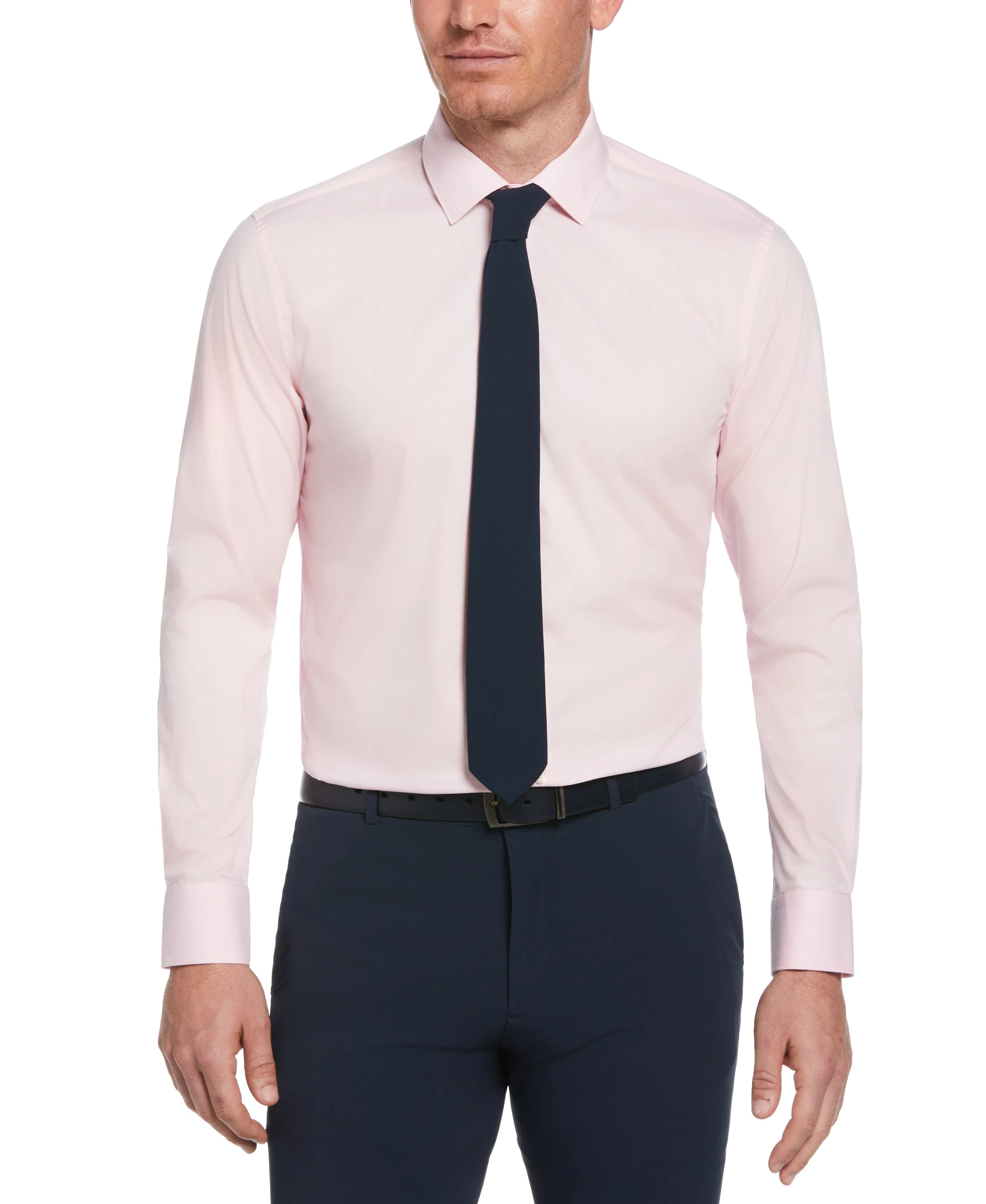 Slim Fit Solid Dress Shirt - Image 11