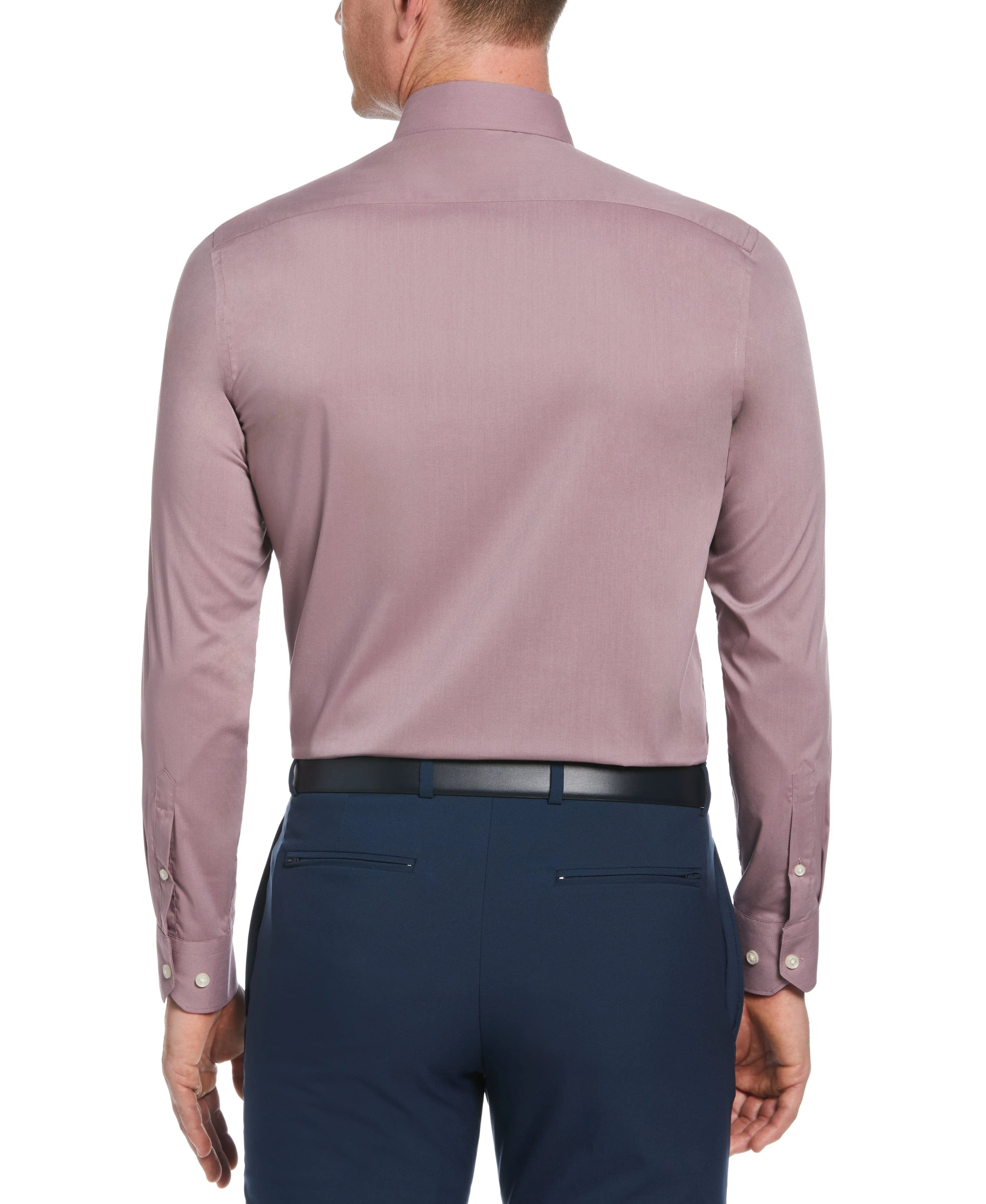 Slim Fit Solid Dress Shirt - Image 13