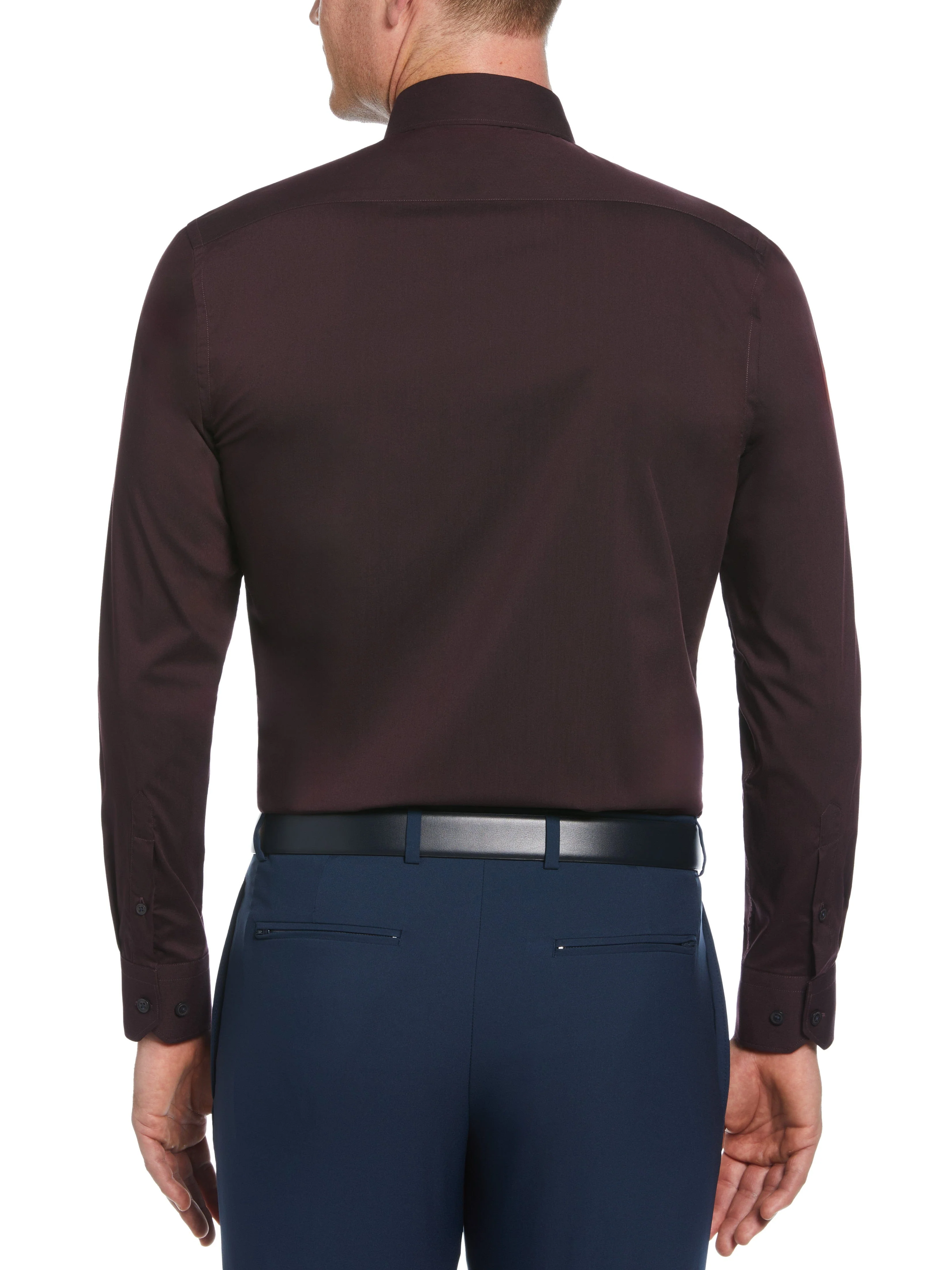 Slim Fit Solid Dress Shirt - Image 17