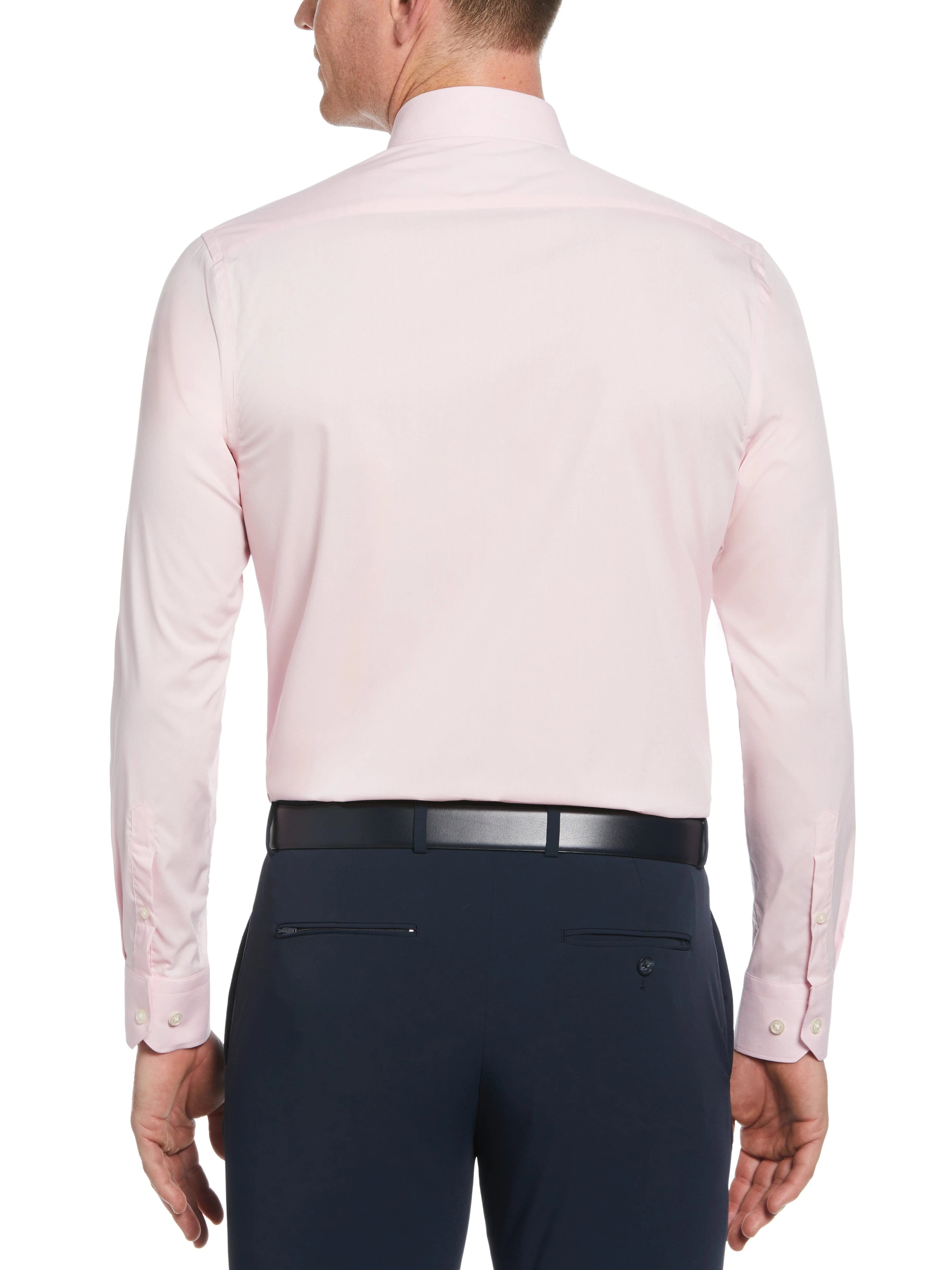 Slim Fit Solid Dress Shirt - Image 19