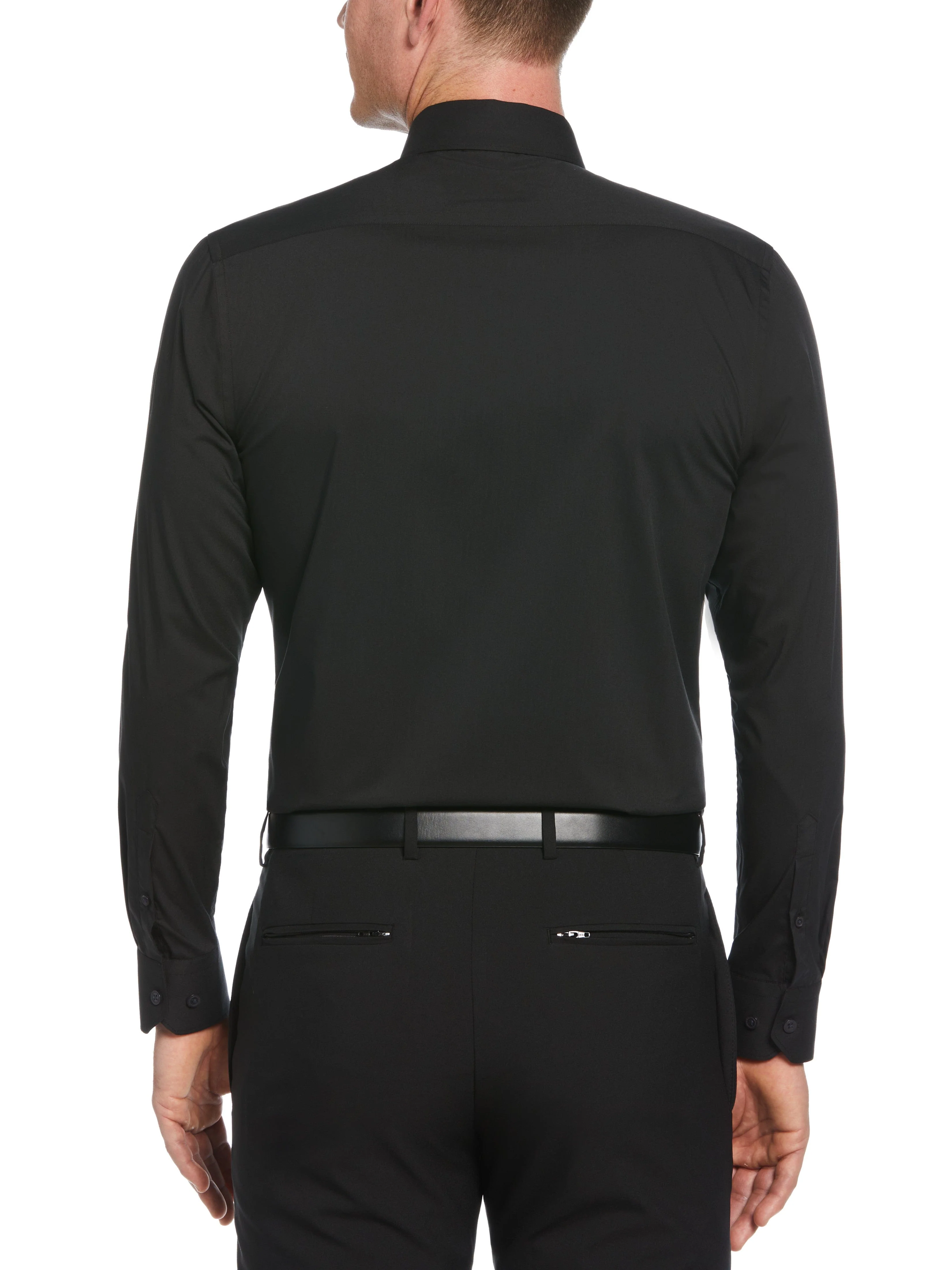 Slim Fit Solid Dress Shirt - Image 2