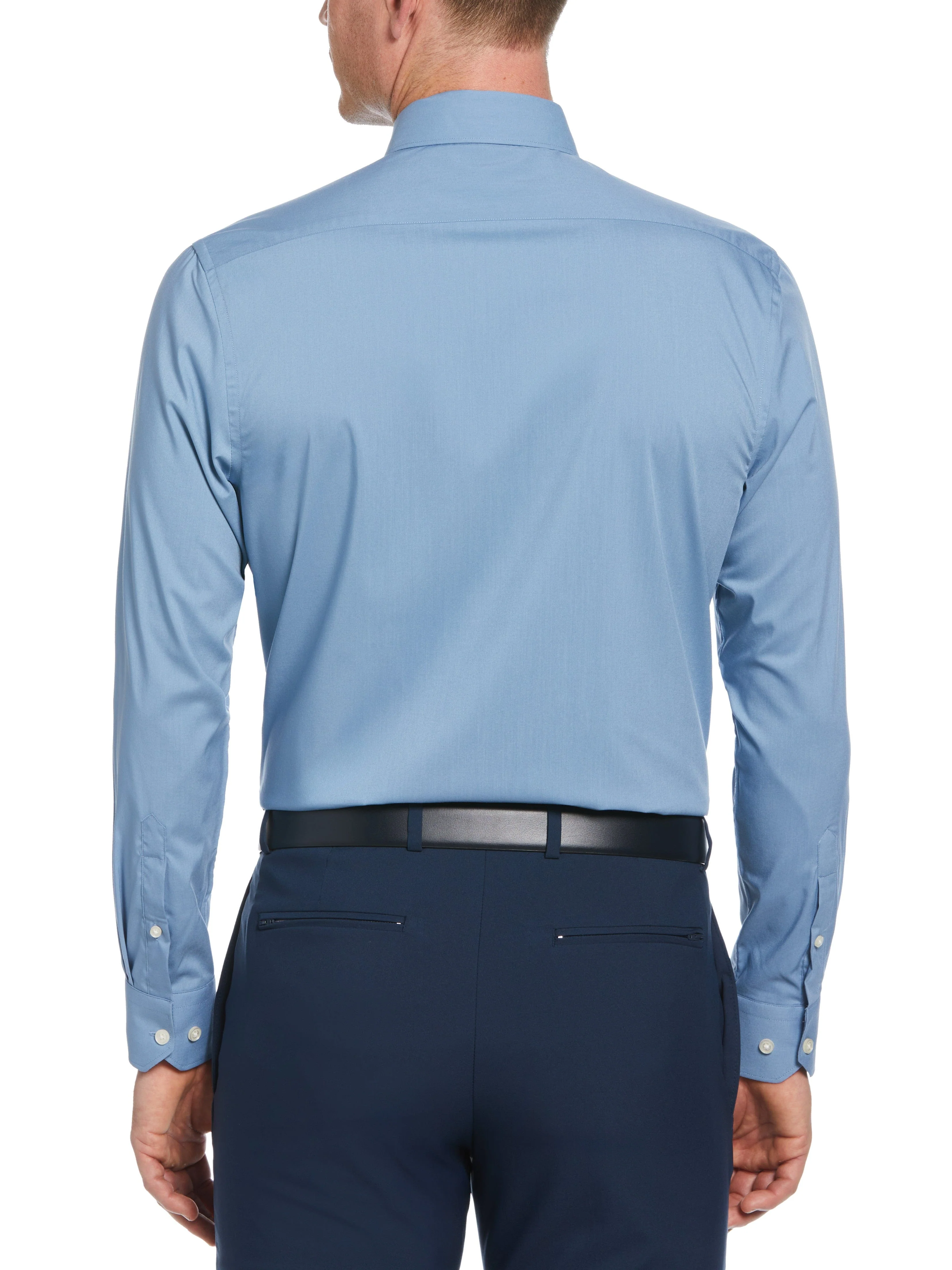 Slim Fit Solid Dress Shirt - Image 20