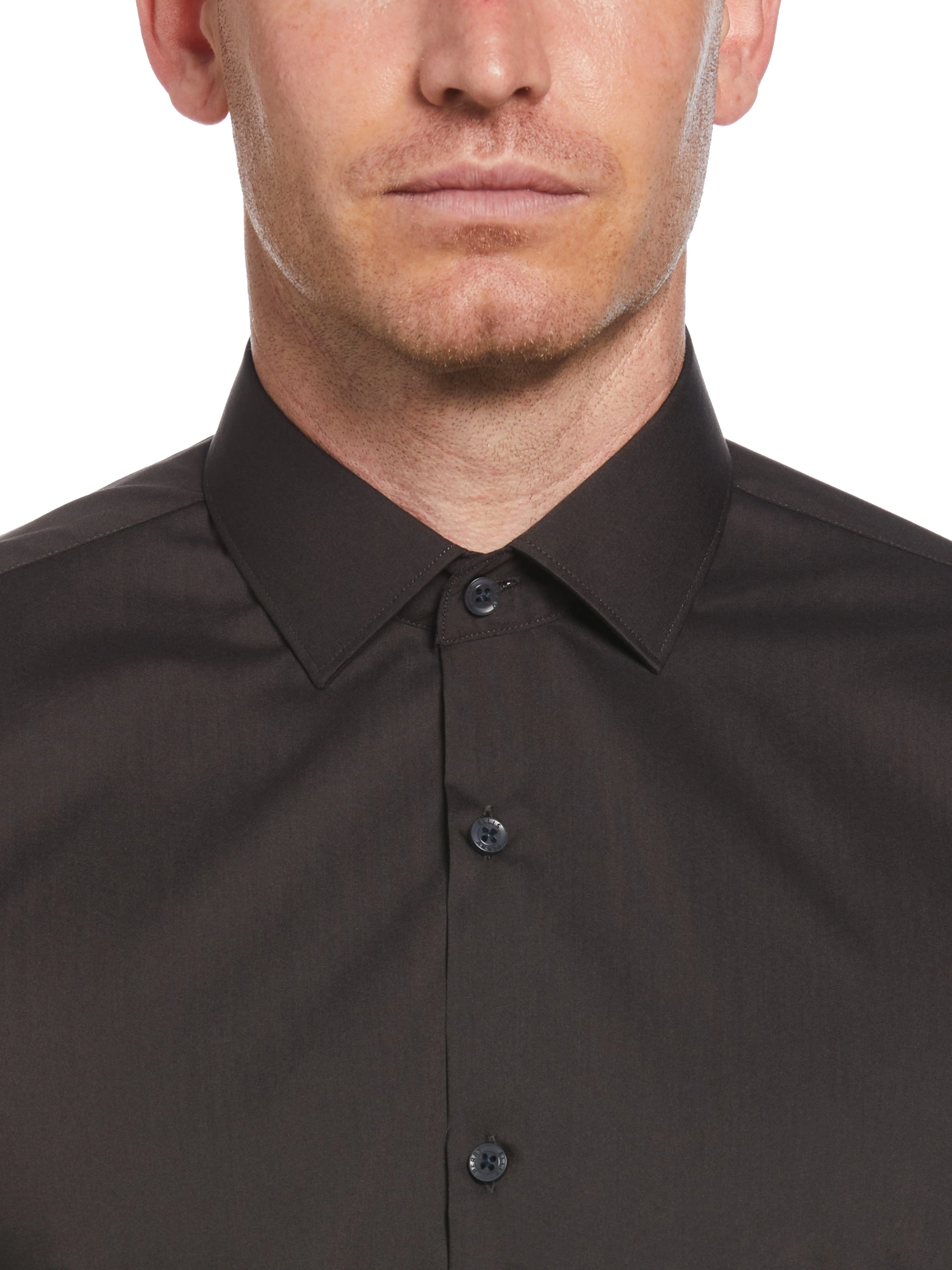 Slim Fit Solid Dress Shirt - Image 21