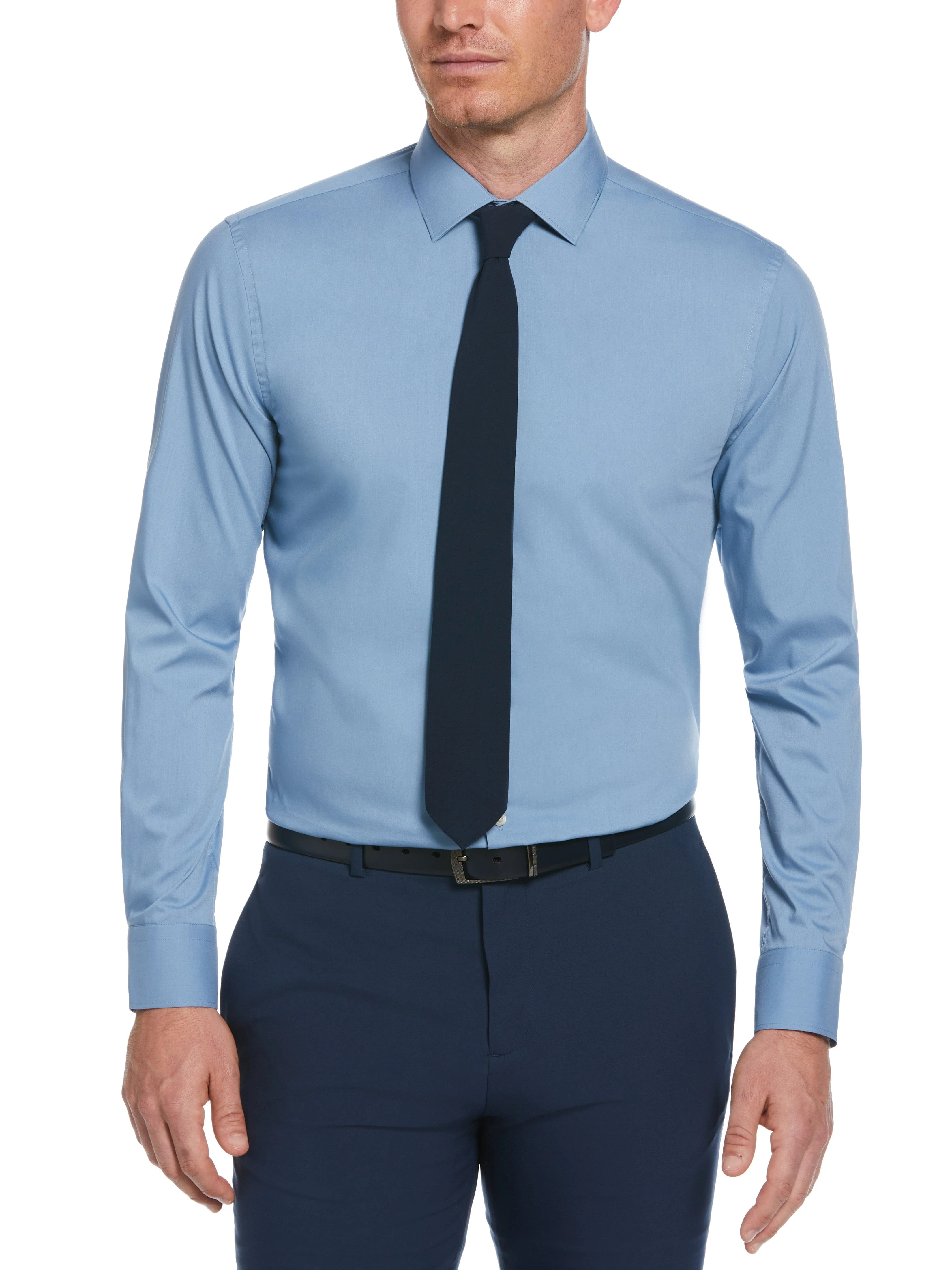 Slim Fit Solid Dress Shirt - Image 23