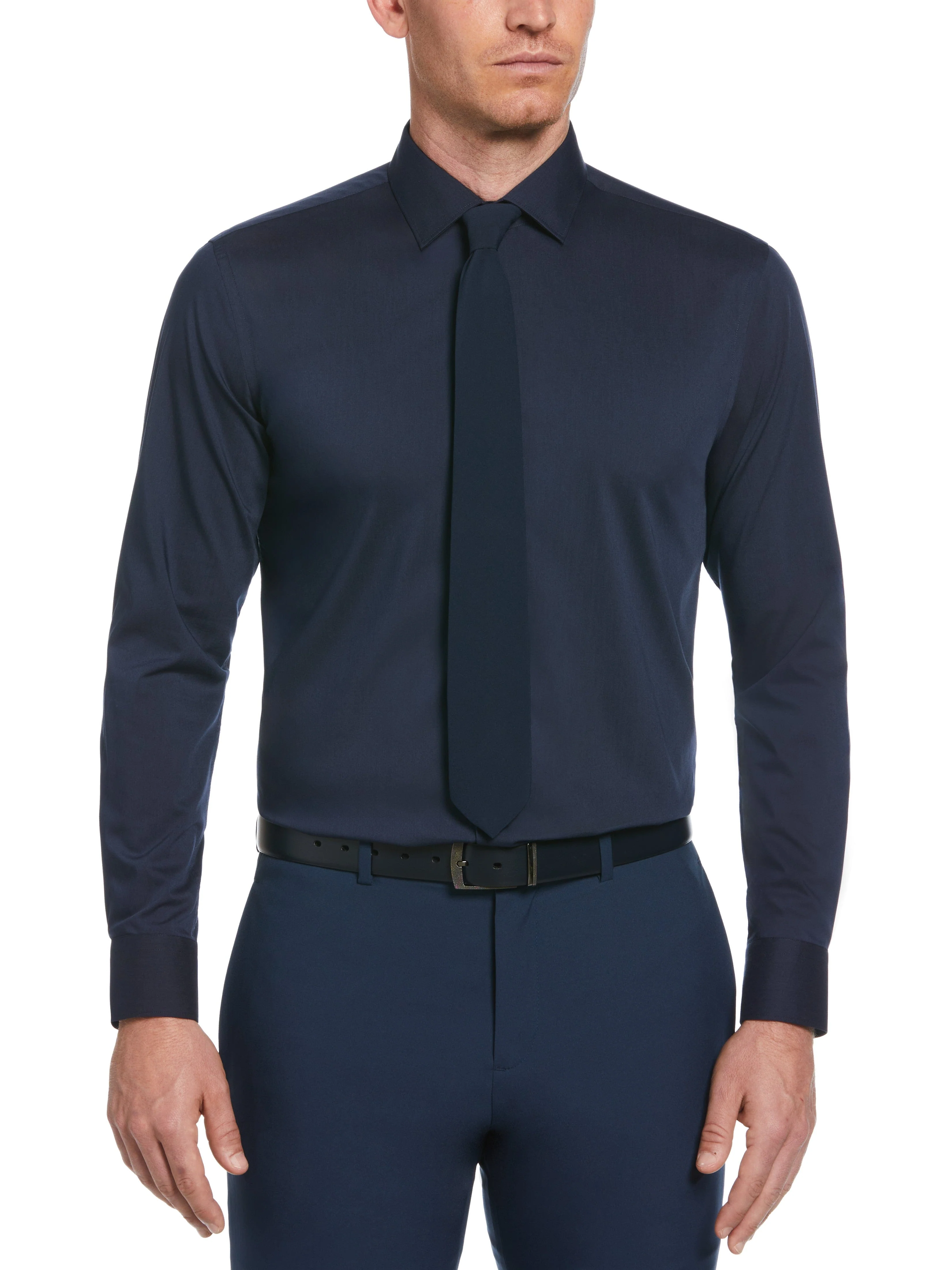 Slim Fit Solid Dress Shirt - Image 26