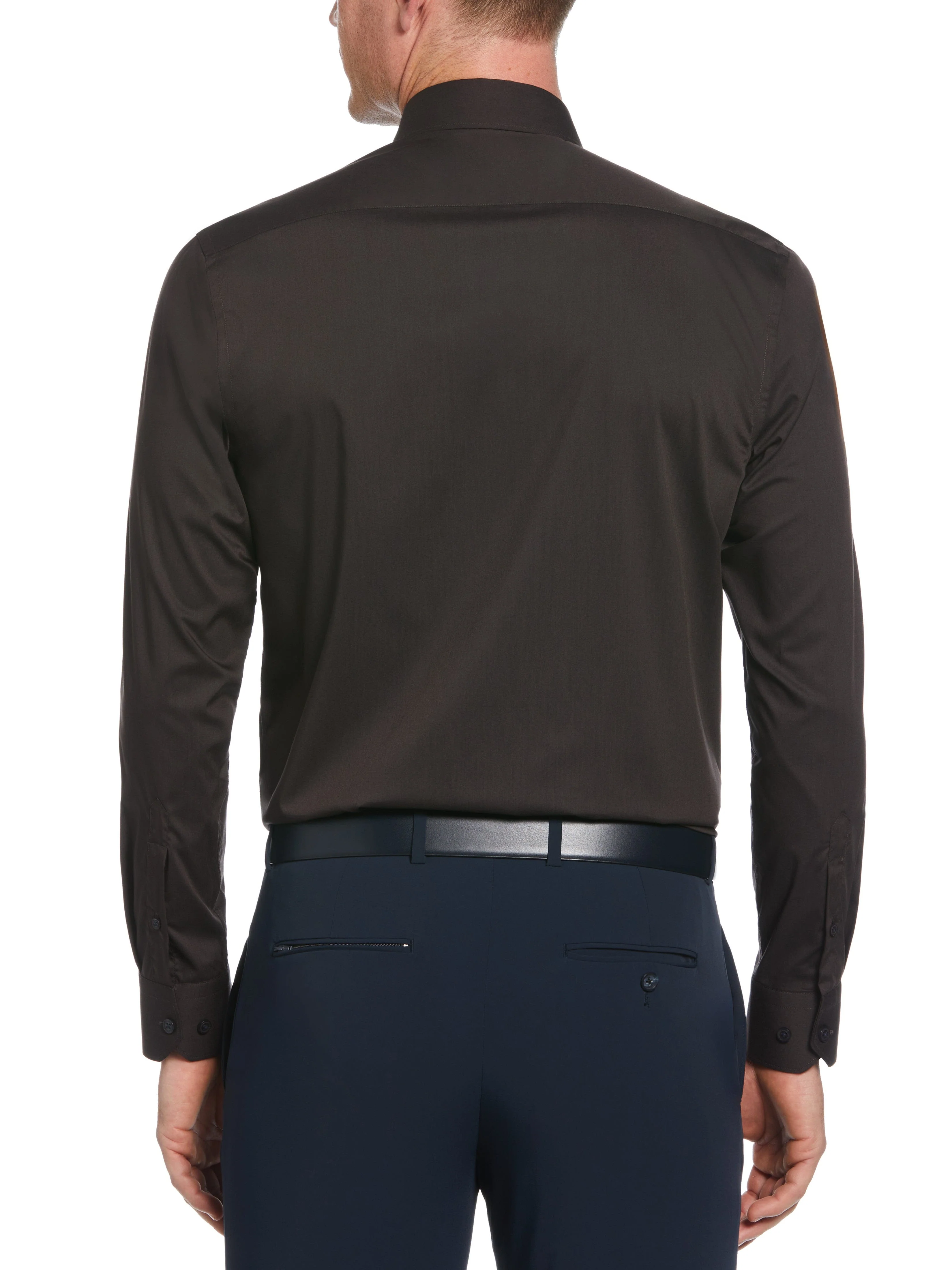 Slim Fit Solid Dress Shirt - Image 27