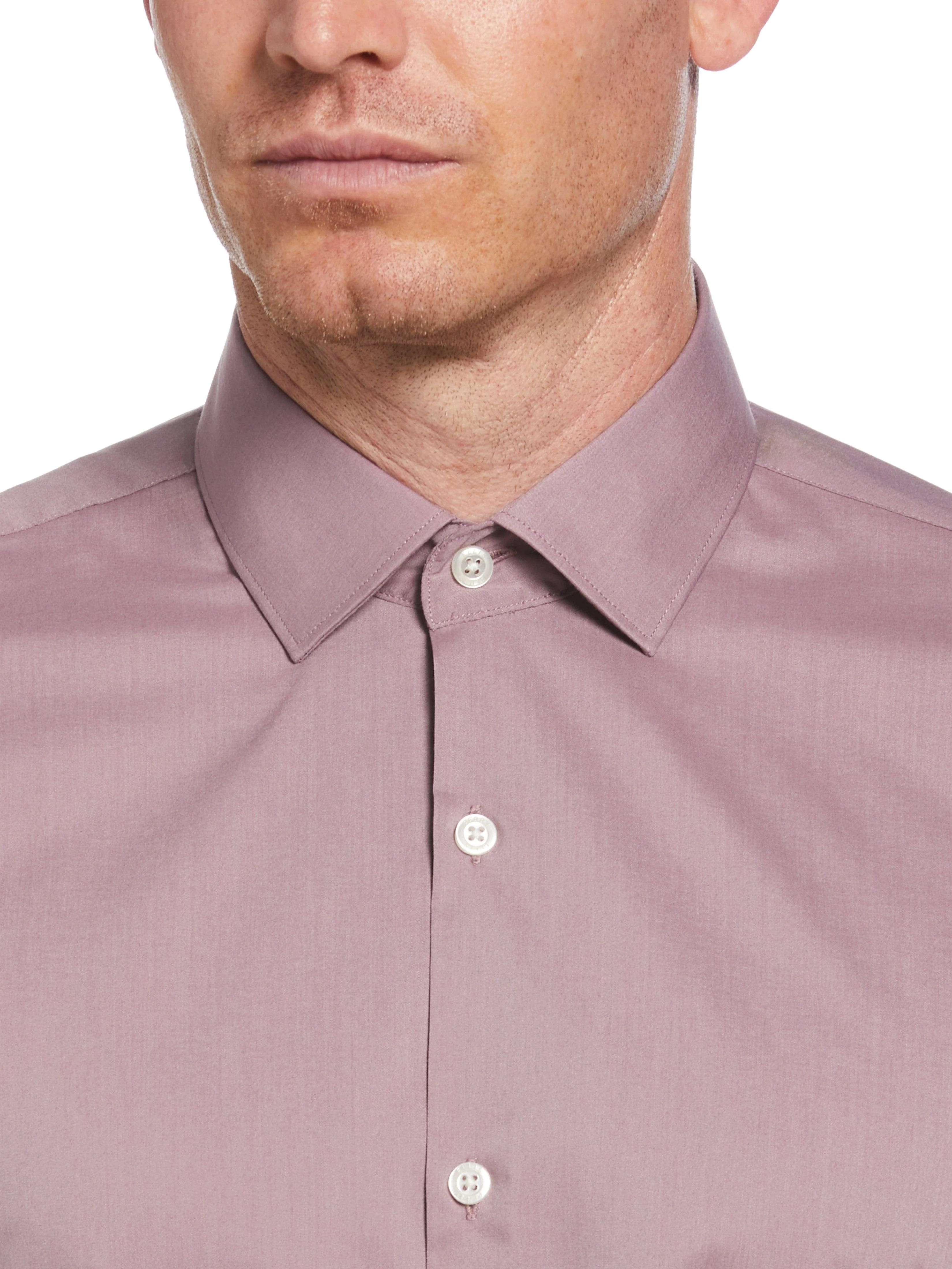 Slim Fit Solid Dress Shirt - Image 29