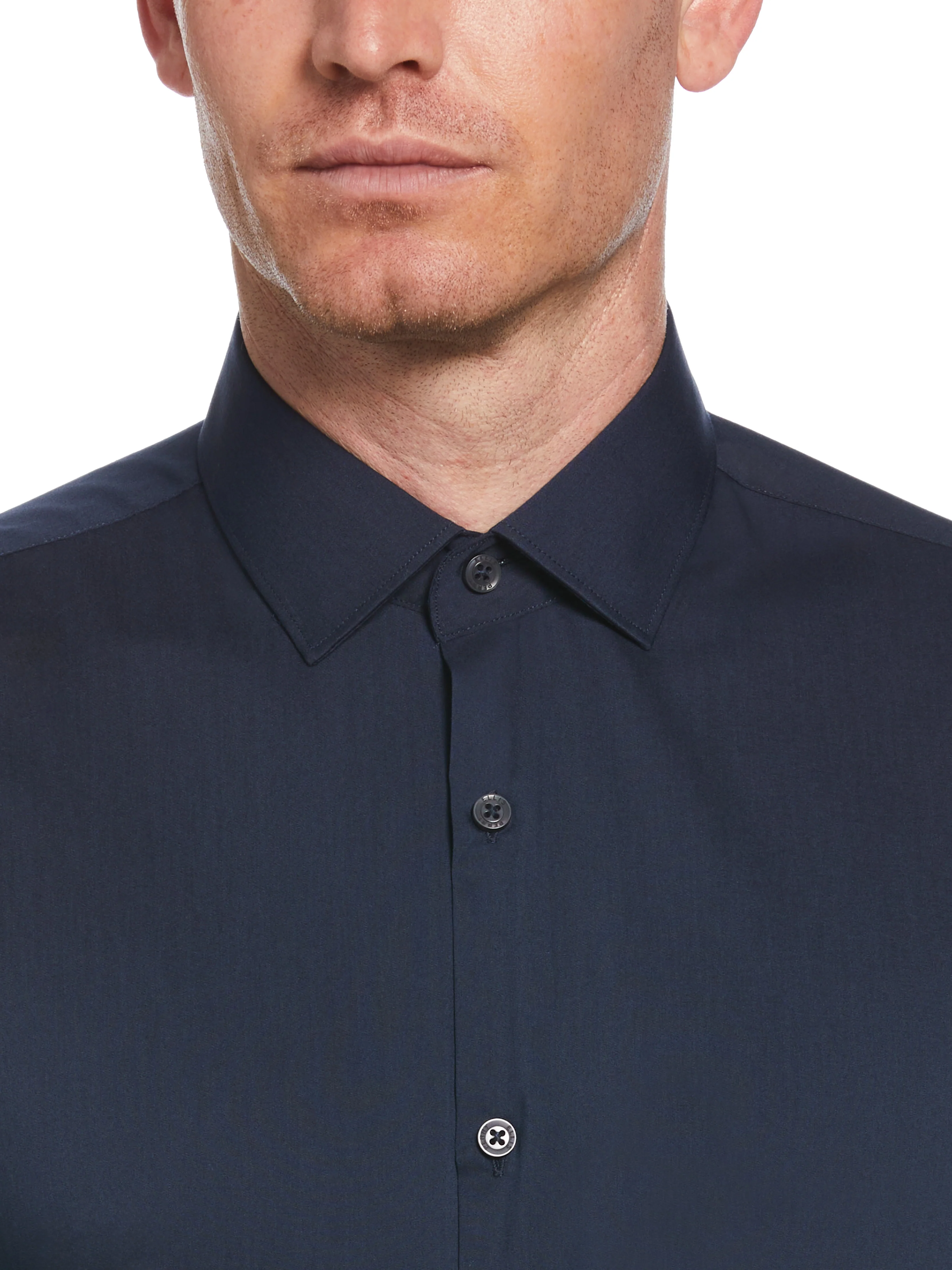 Slim Fit Solid Dress Shirt - Image 30