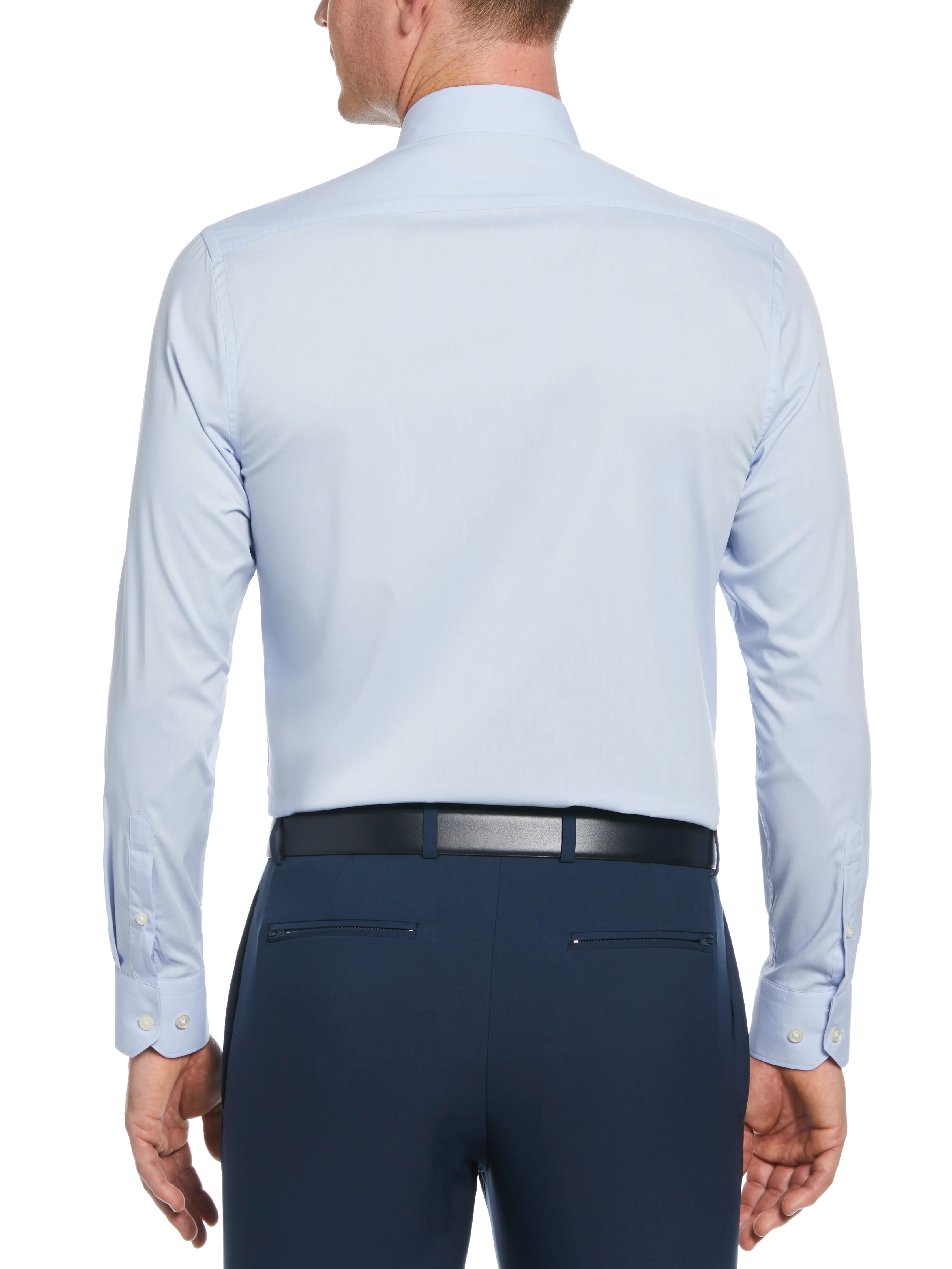 Slim Fit Solid Dress Shirt - Image 31