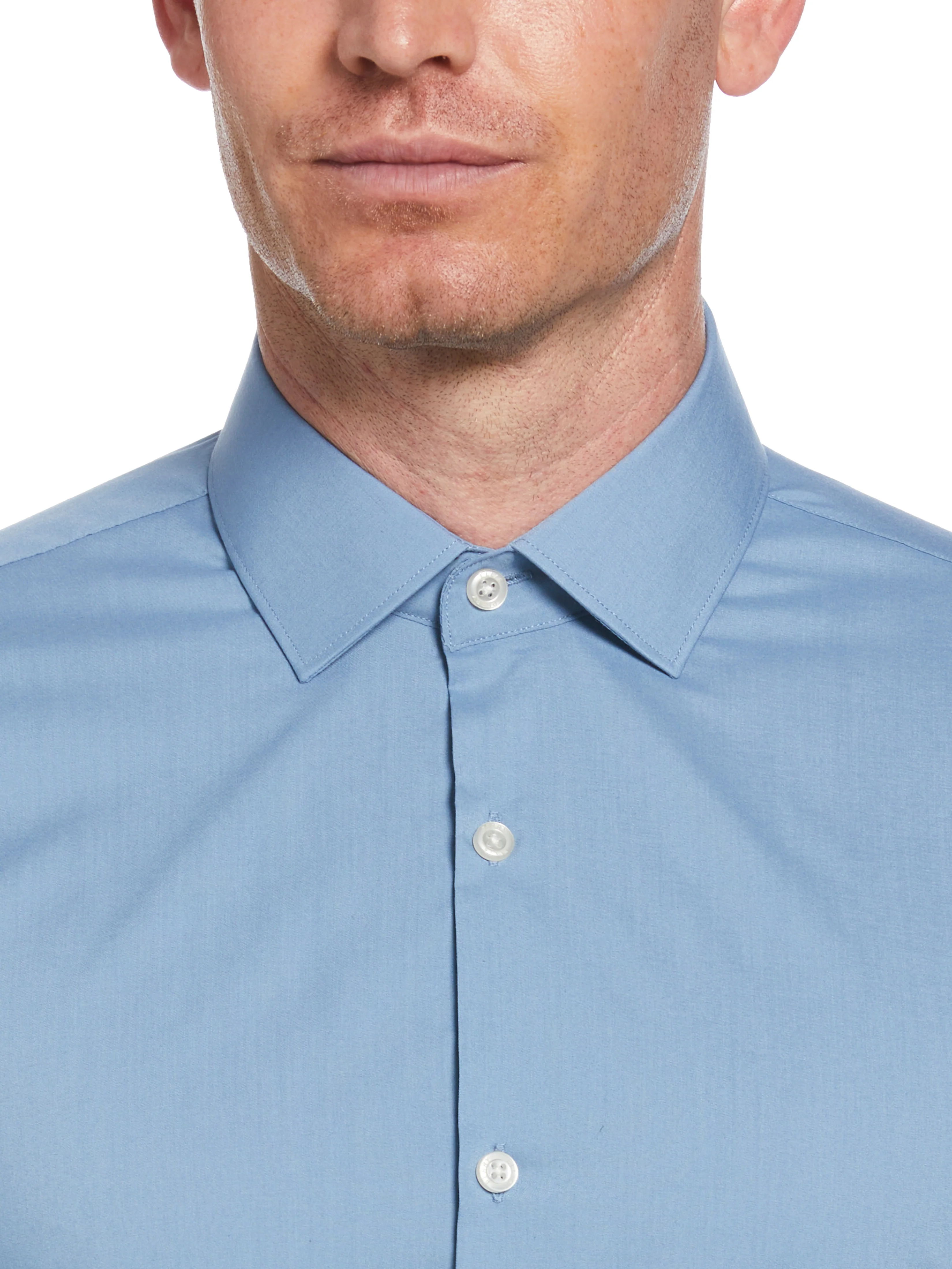 Slim Fit Solid Dress Shirt - Image 32