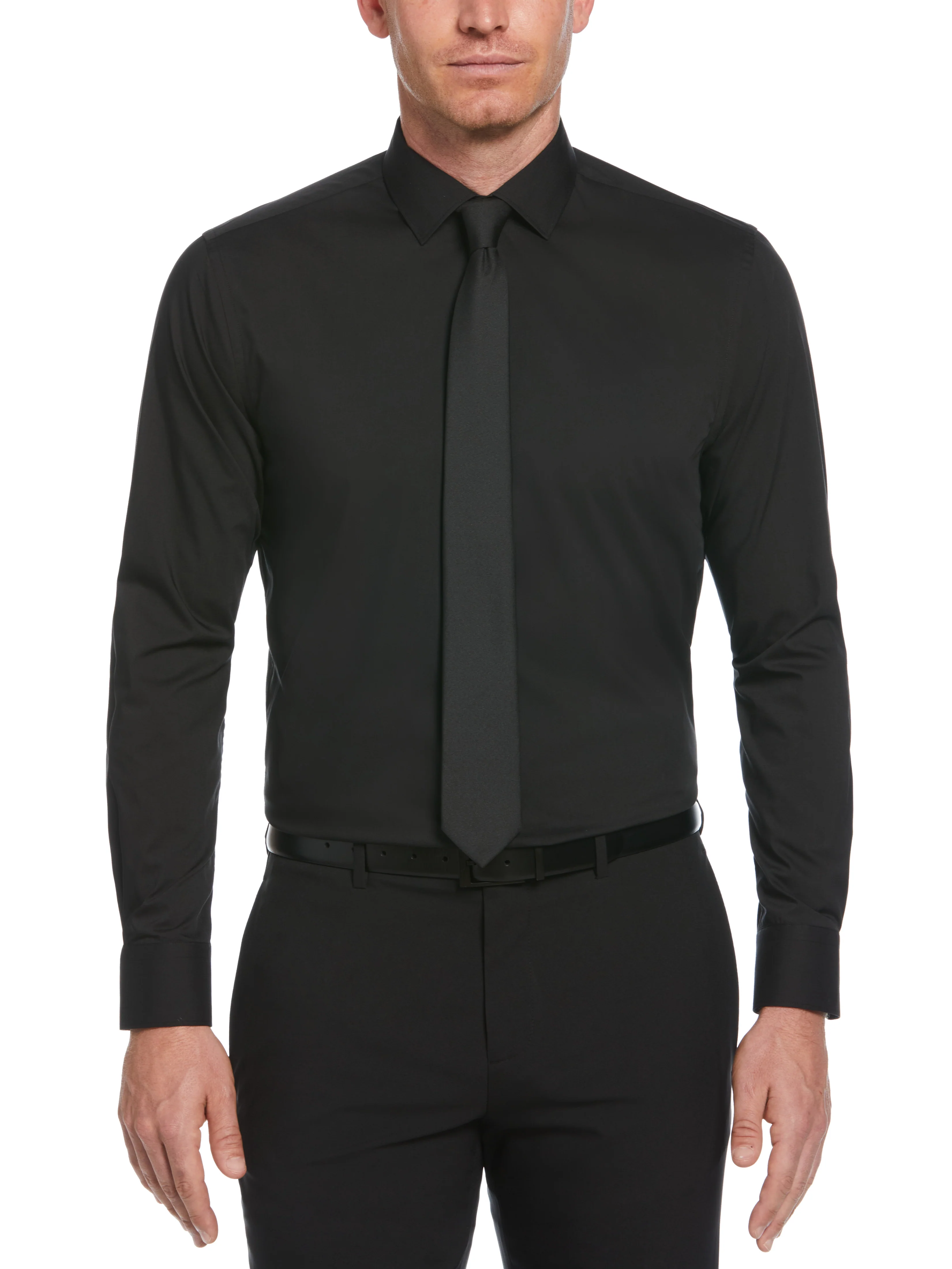 Slim Fit Solid Dress Shirt - Image 33