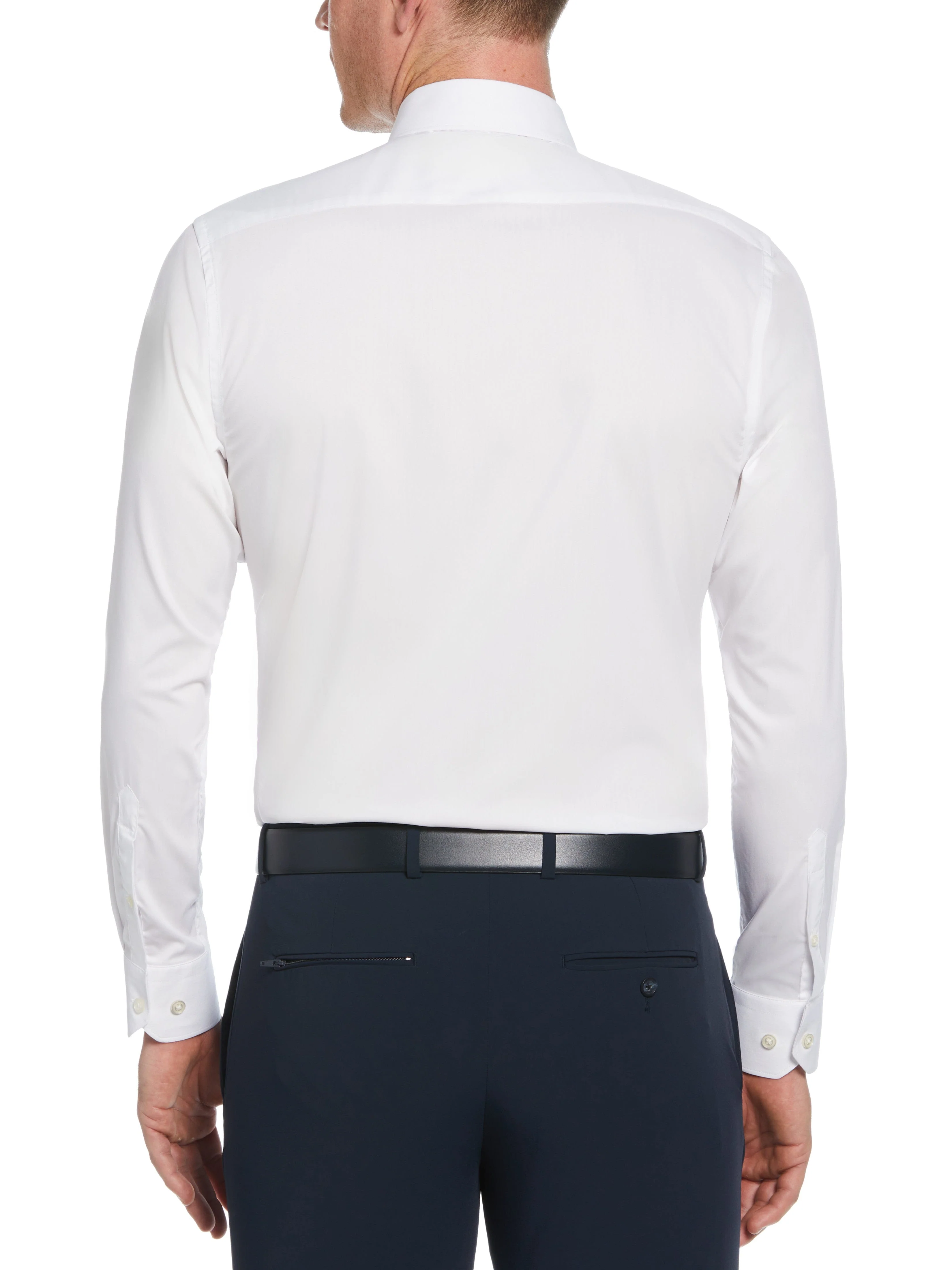 Slim Fit Solid Dress Shirt - Image 5