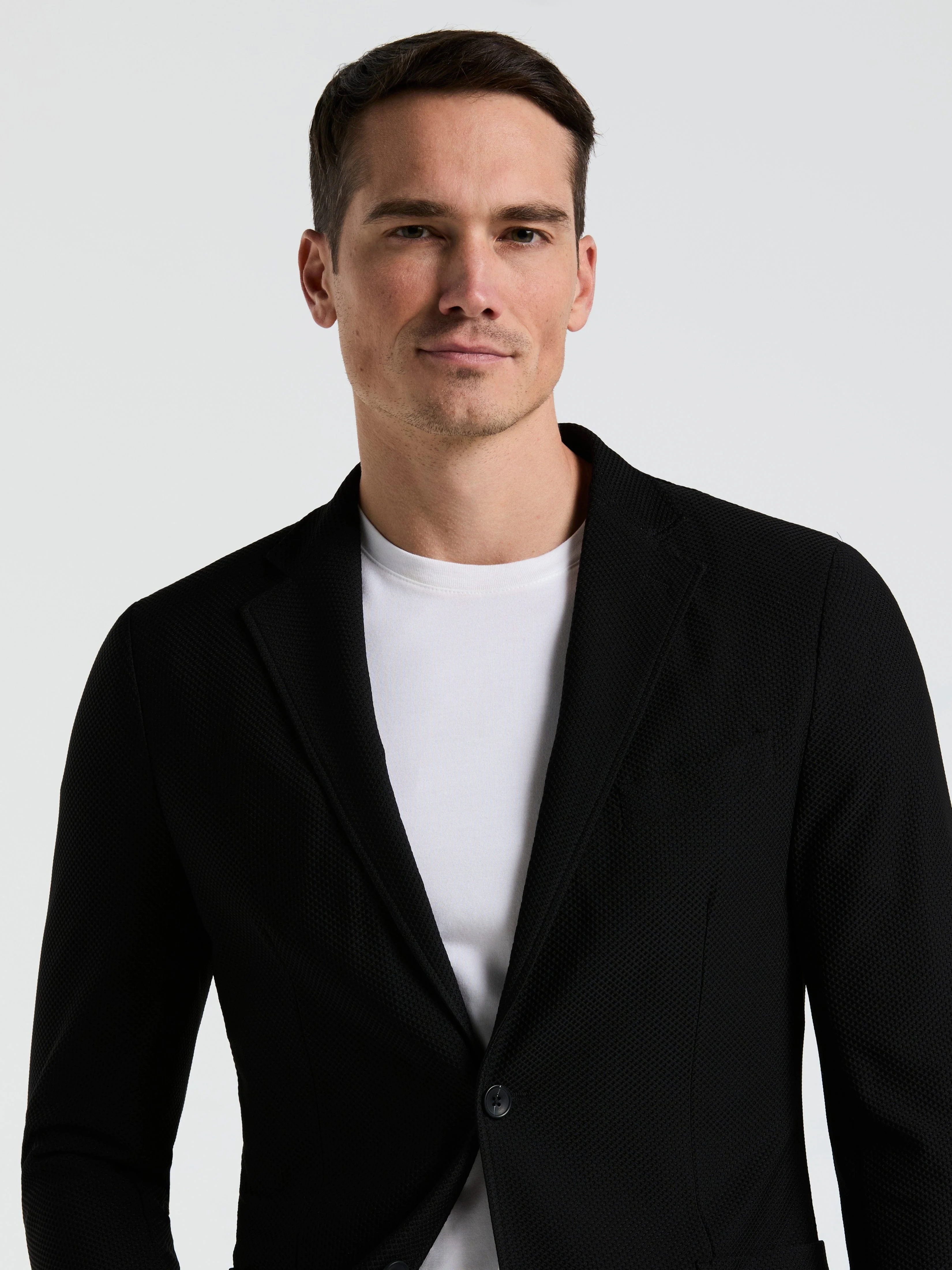 Solid Knit Blazer - Image 2
