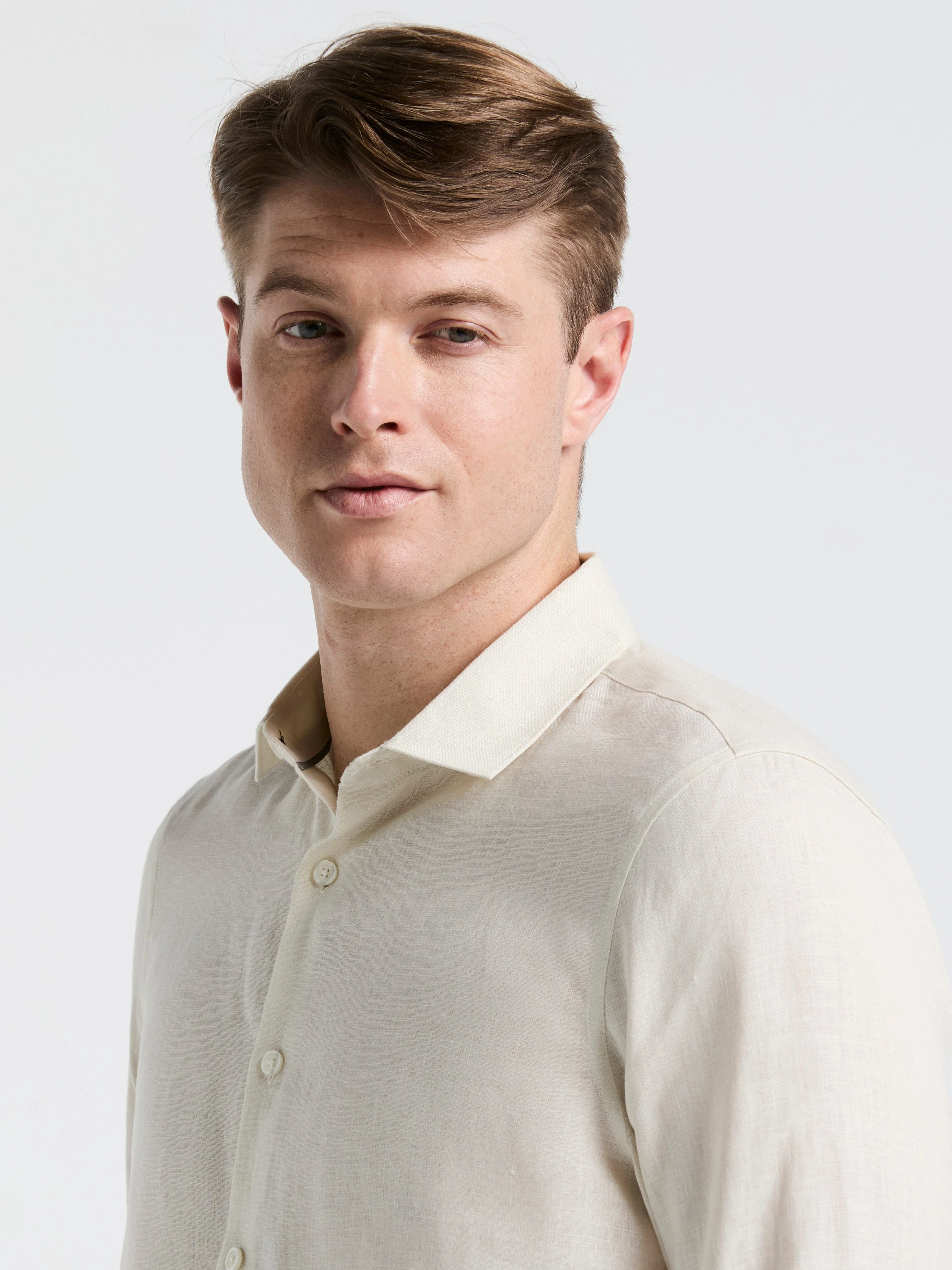 Linen Long Sleeve Shirt - Image 14