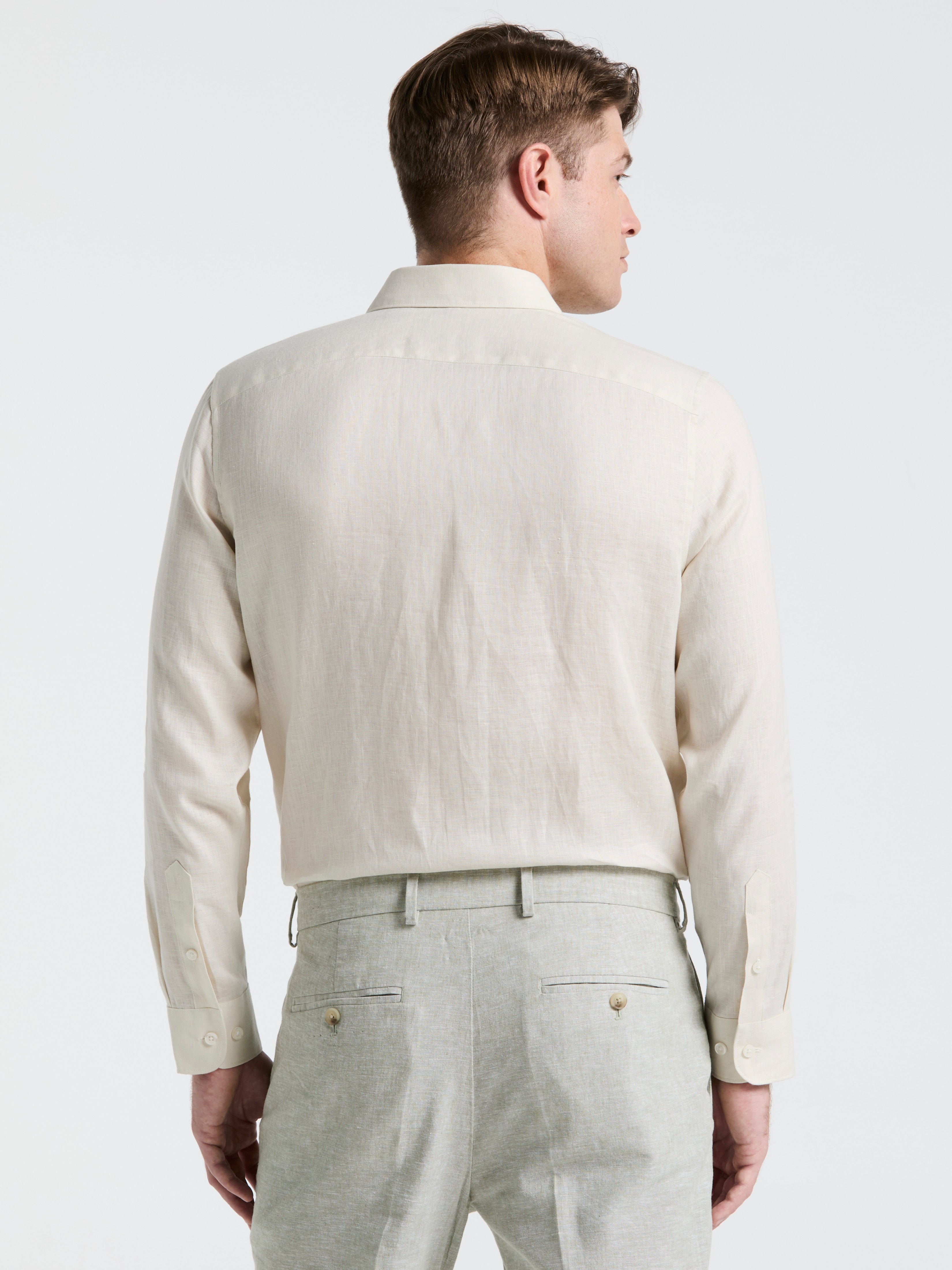 Linen Long Sleeve Shirt - Image 15