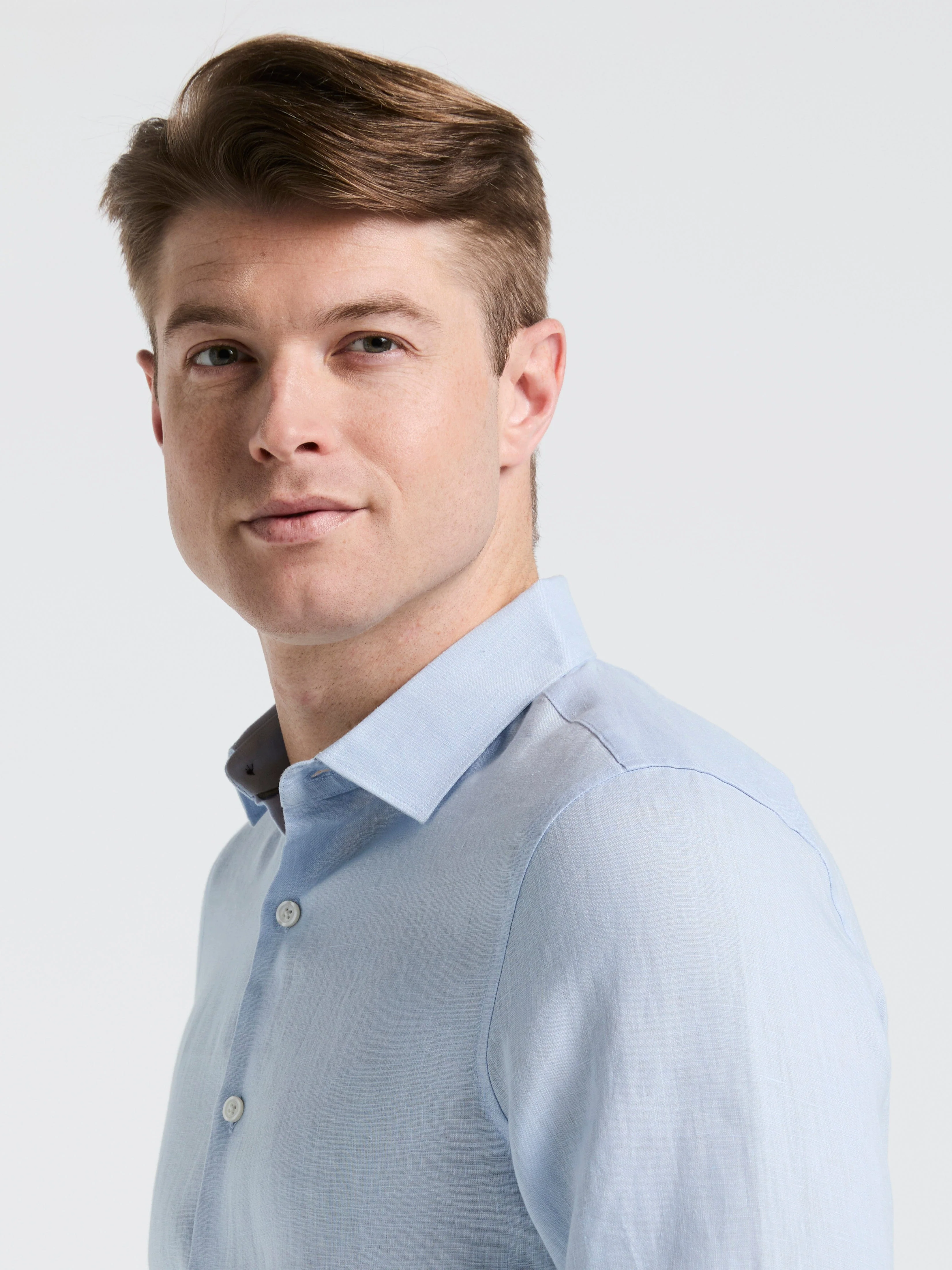 Linen Long Sleeve Shirt - Image 22