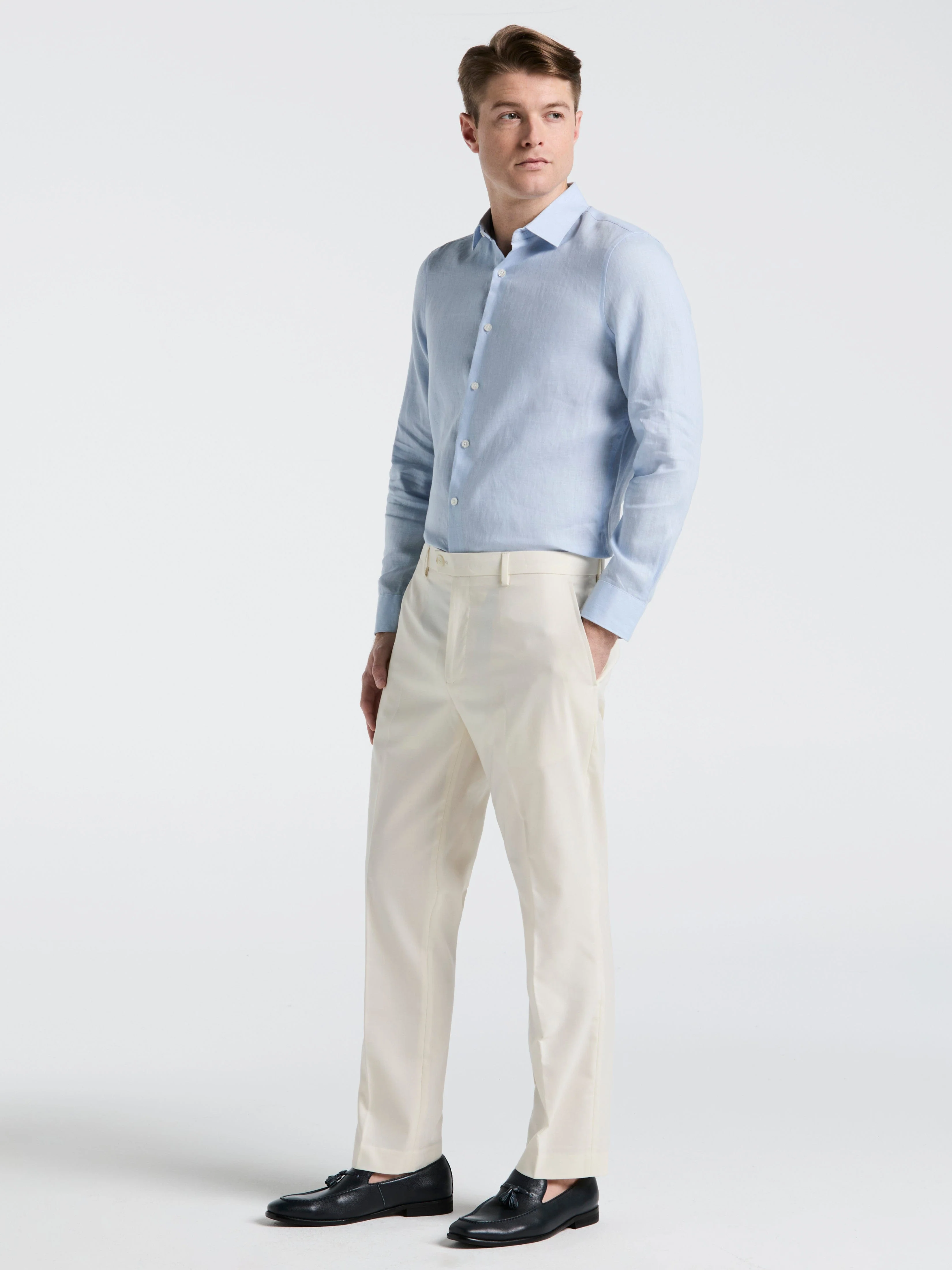 Linen Long Sleeve Shirt - Image 24
