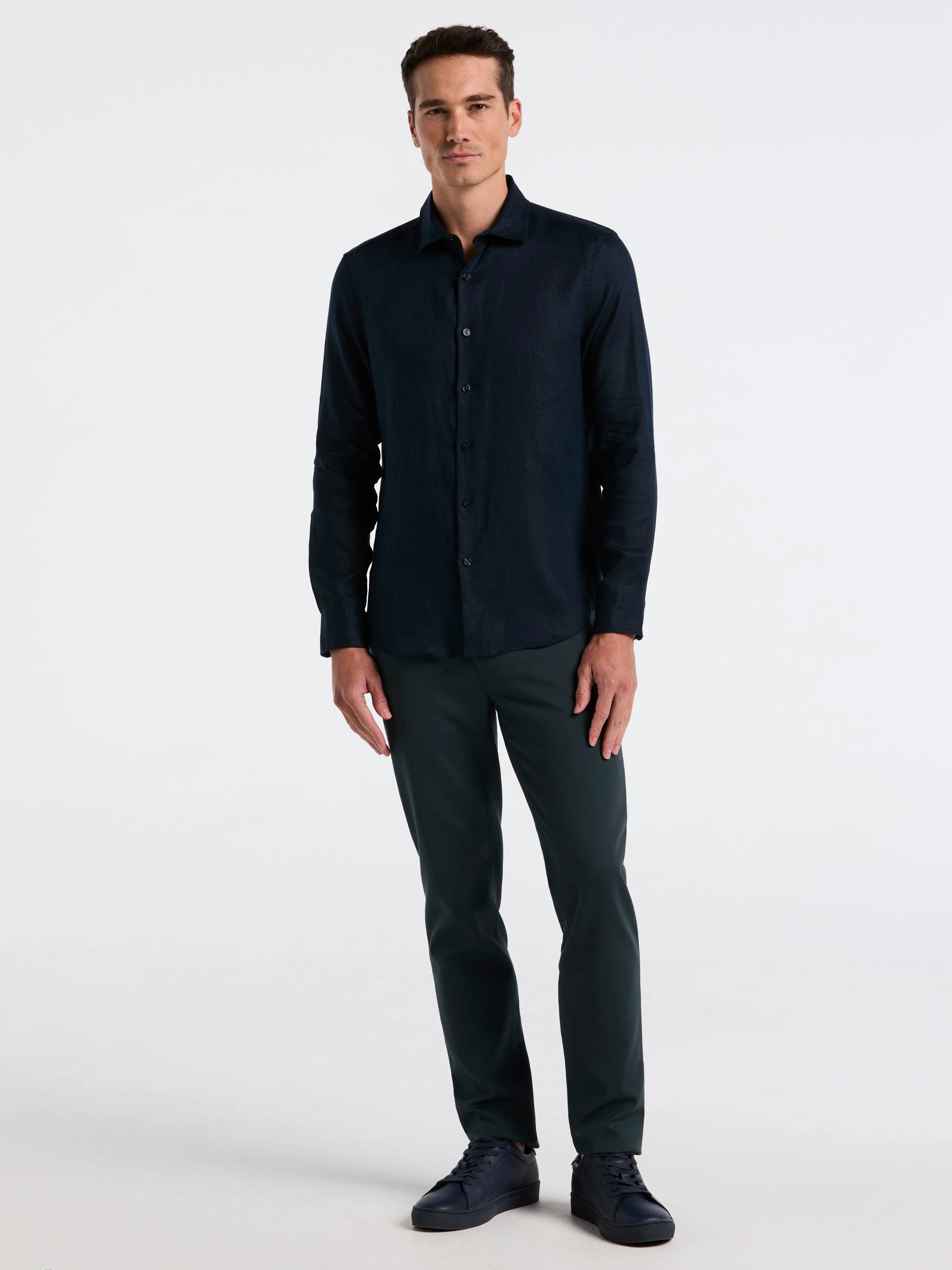 Linen Long Sleeve Shirt - Image 3