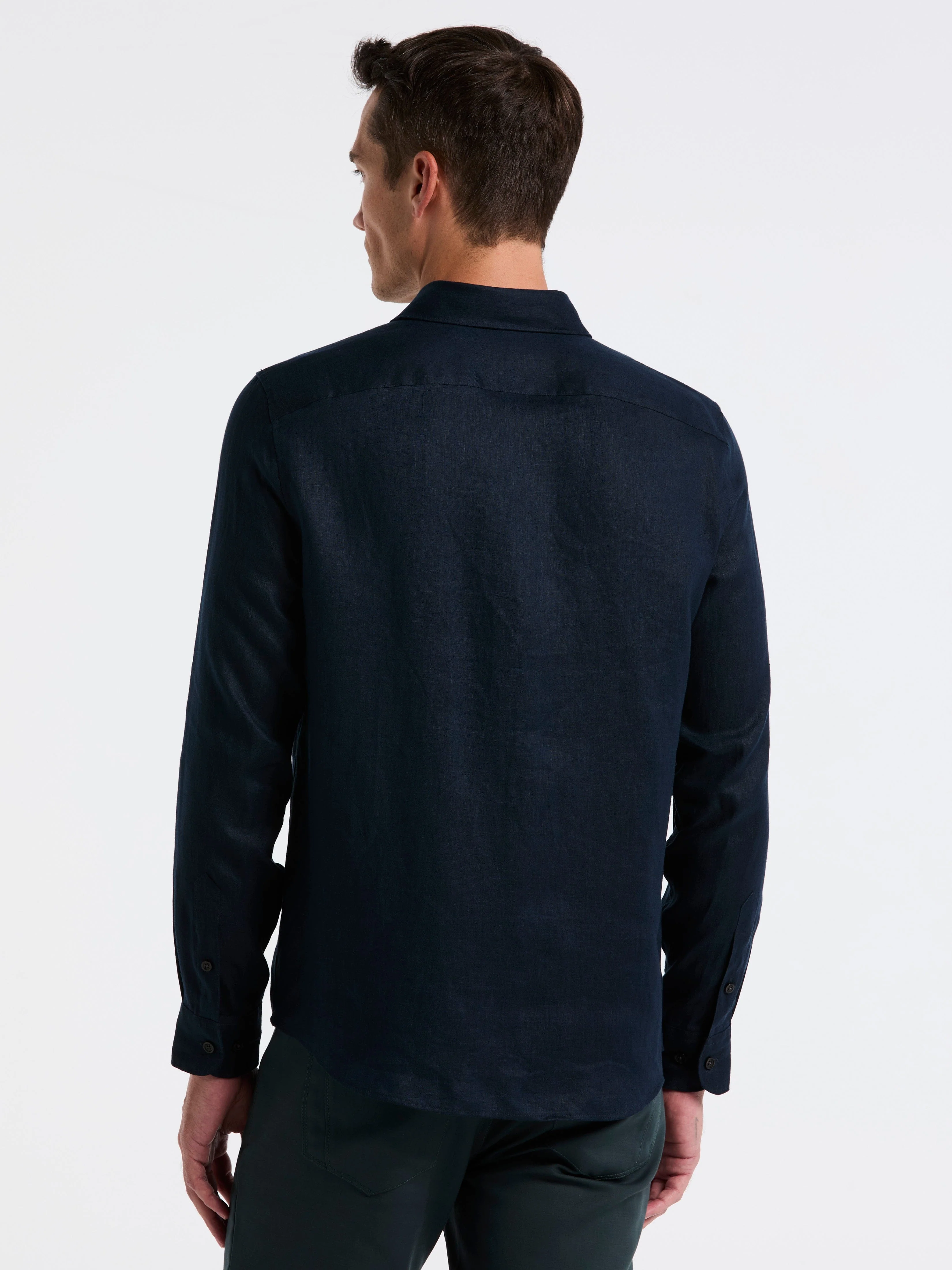 Linen Long Sleeve Shirt - Image 4