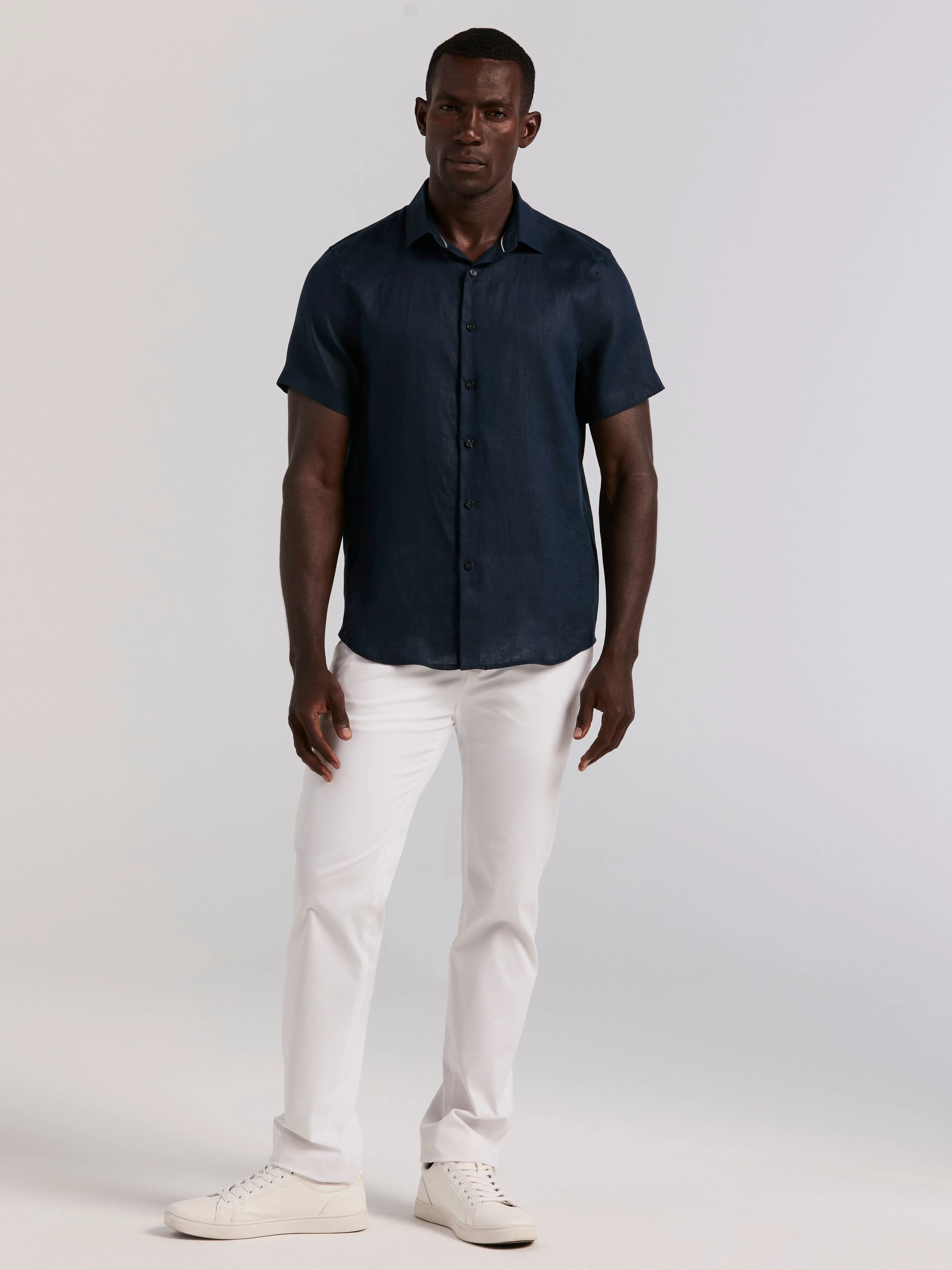 Linen Short Sleeve Shirt - Image 11