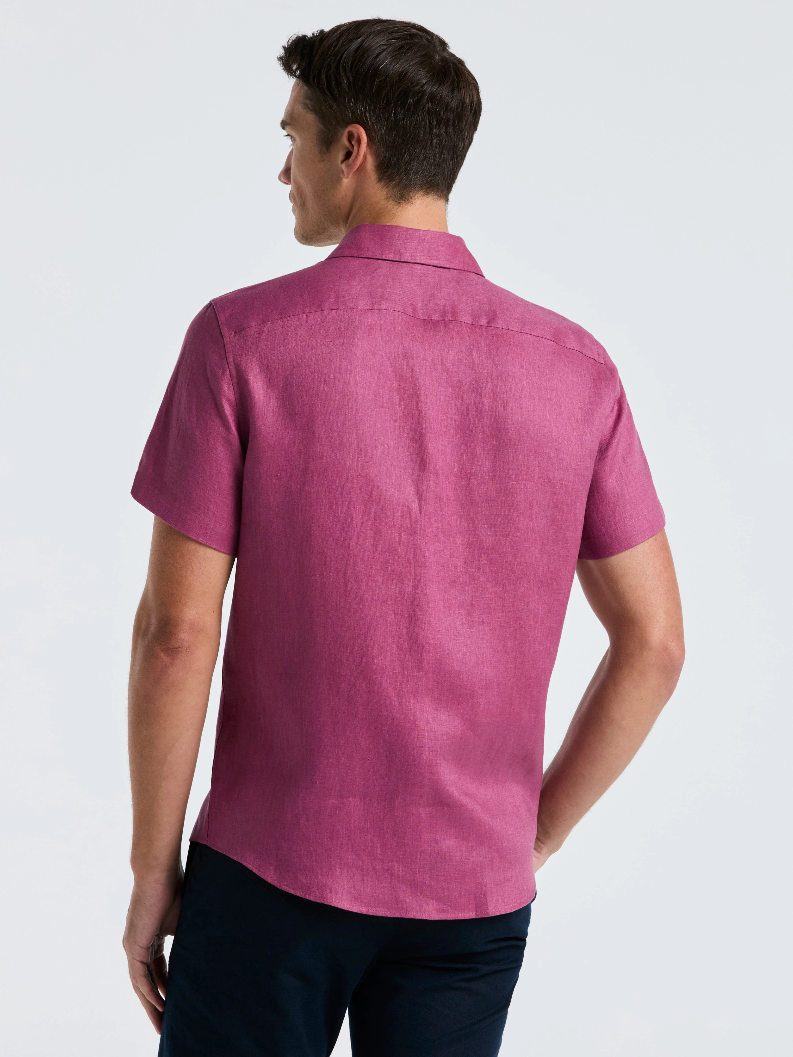 Linen Short Sleeve Shirt - Image 13