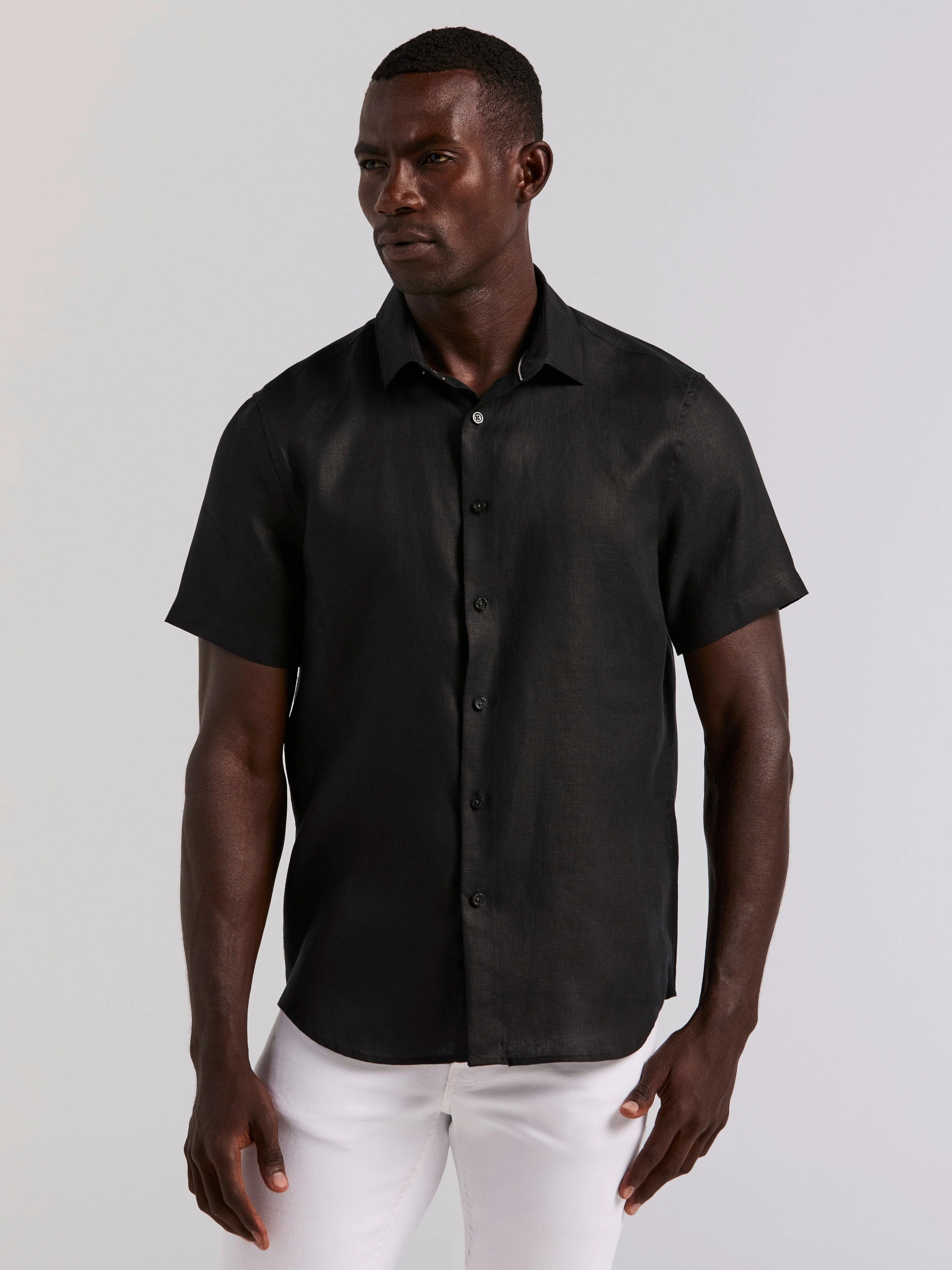 Linen Short Sleeve Shirt - Image 21