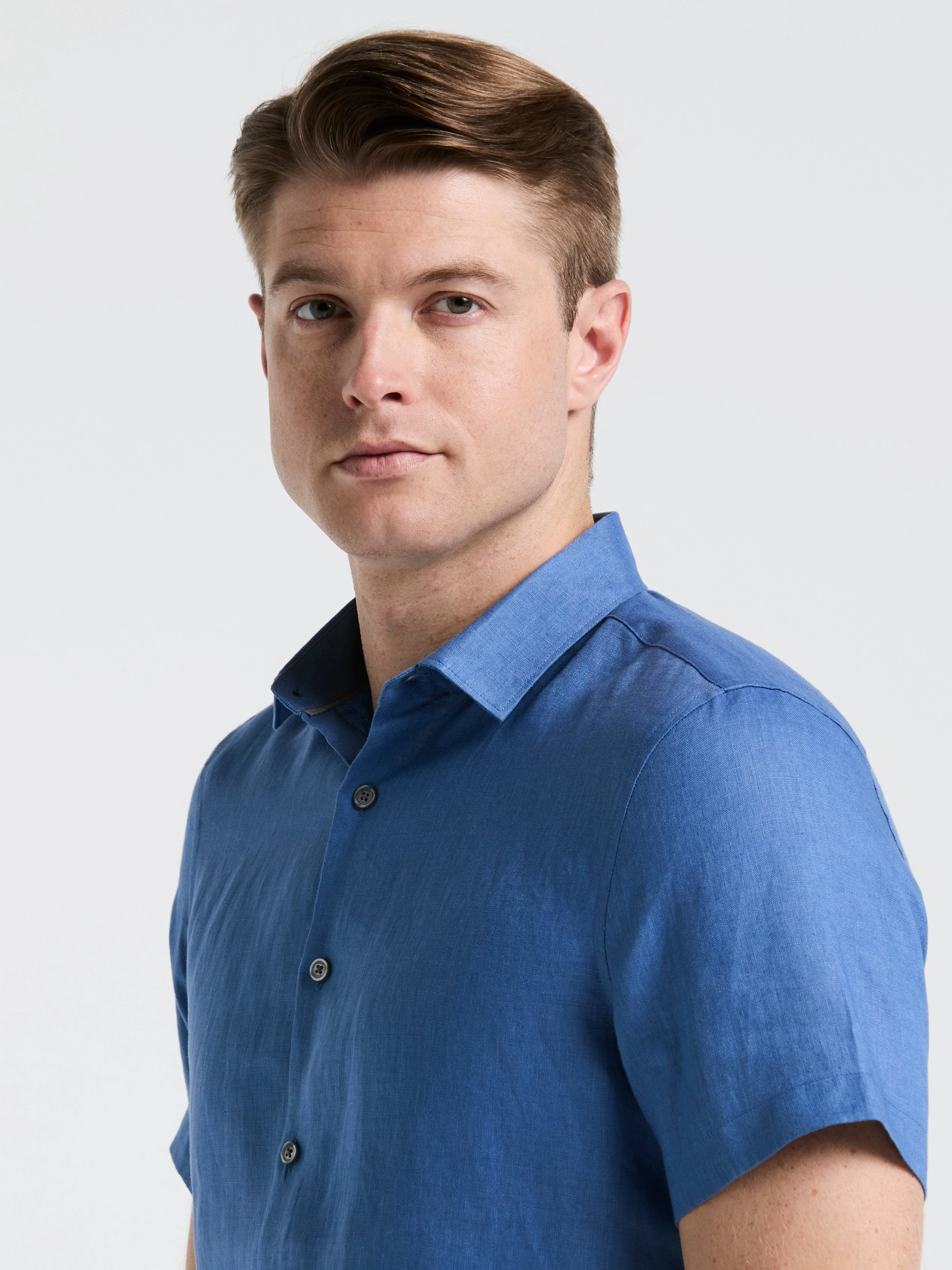Linen Short Sleeve Shirt - Image 31