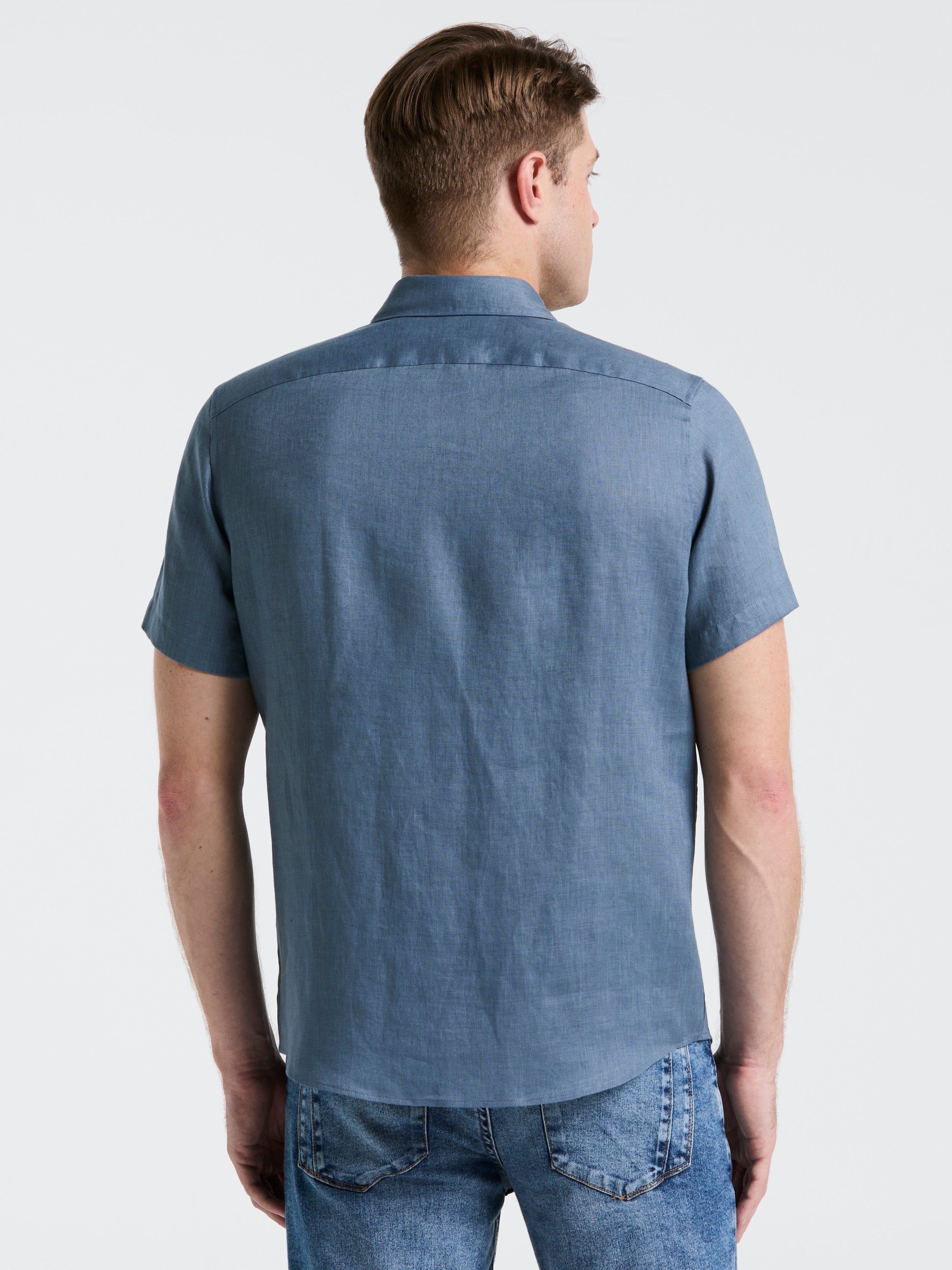 Solid Linen Shirt - Image 7