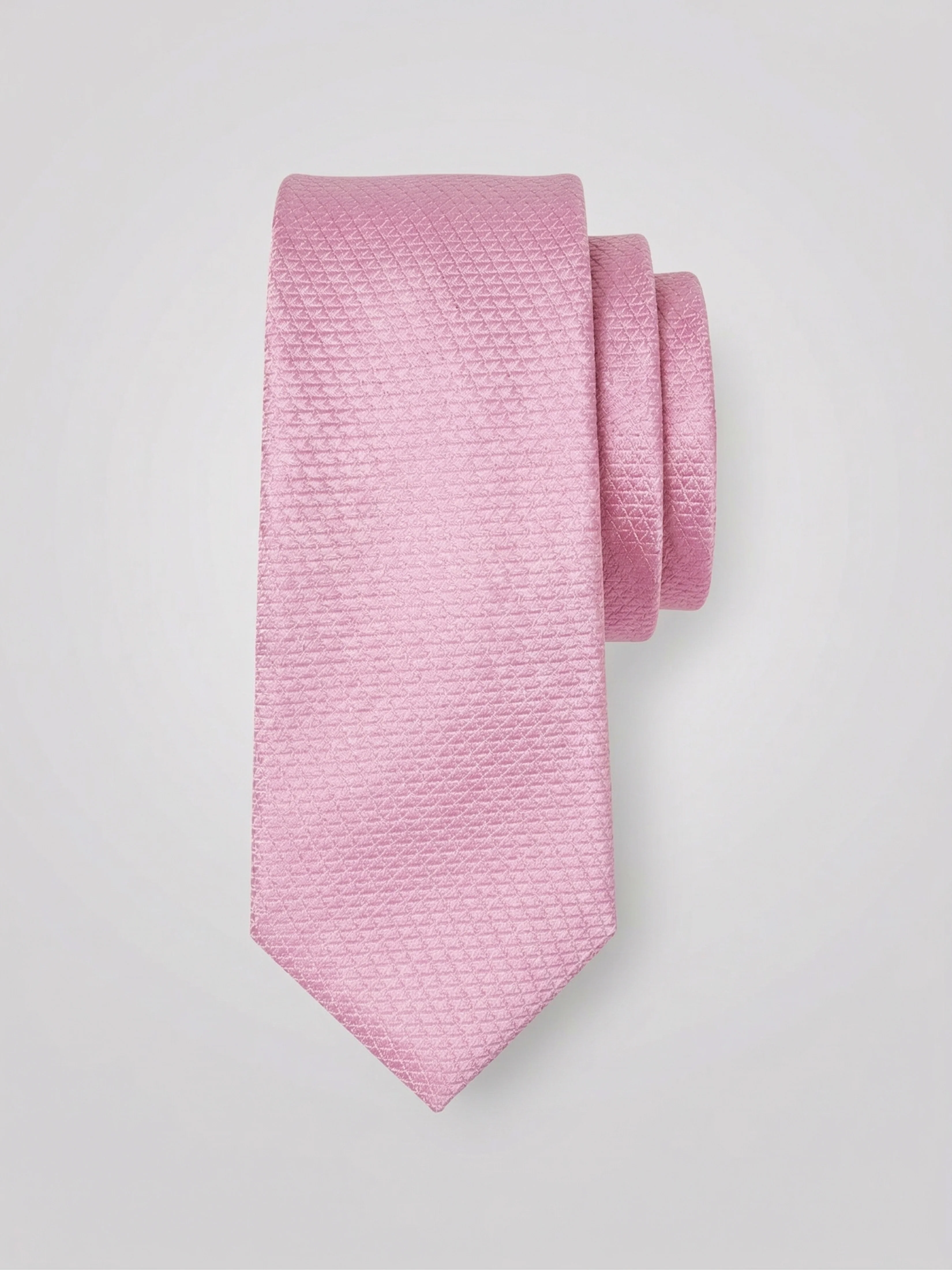 Solid Plain Weave Micro Slim Tie - Image 3