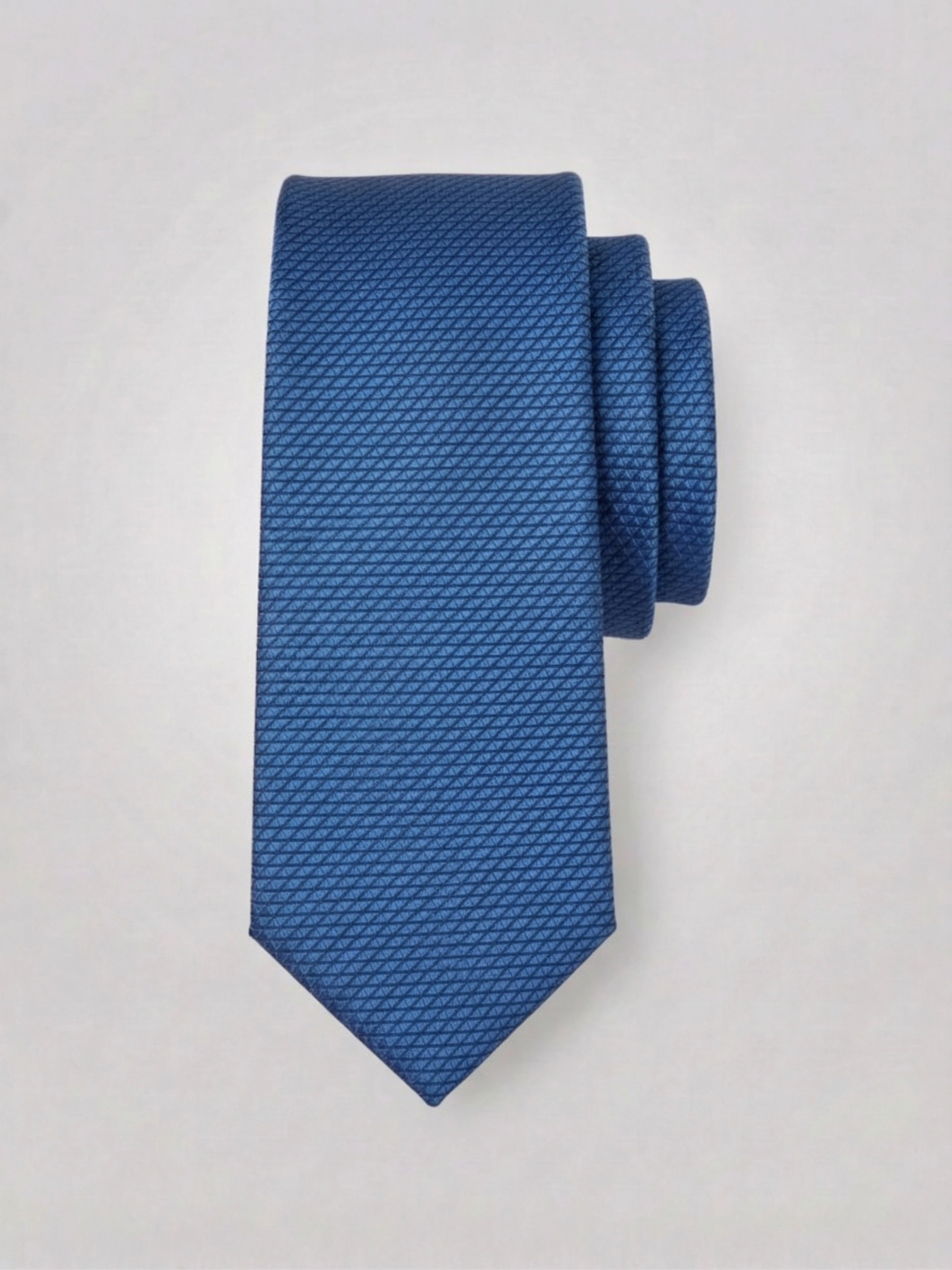 Solid Plain Weave Micro Slim Tie - Image 4