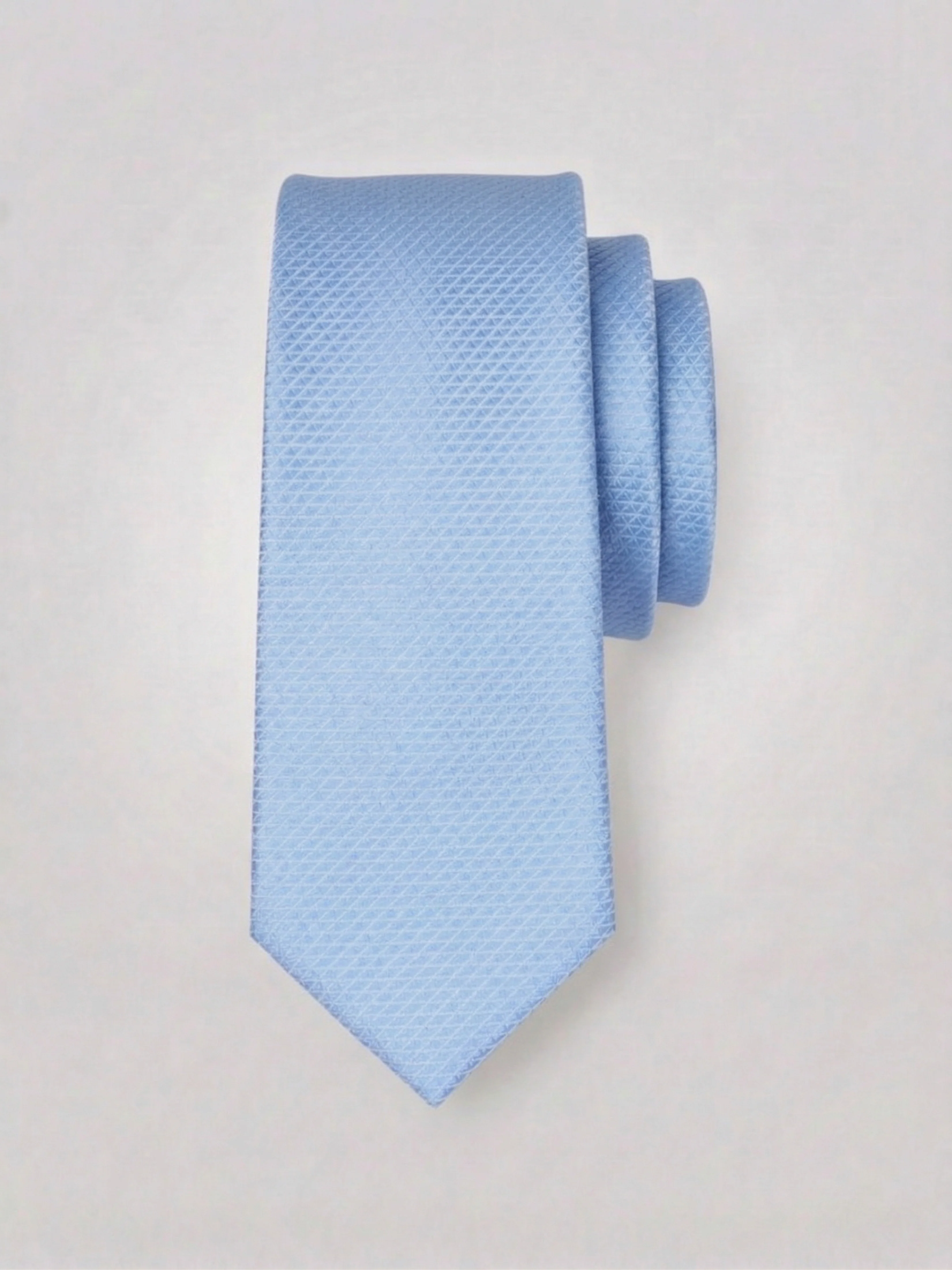 Solid Plain Weave Micro Slim Tie - Image 6