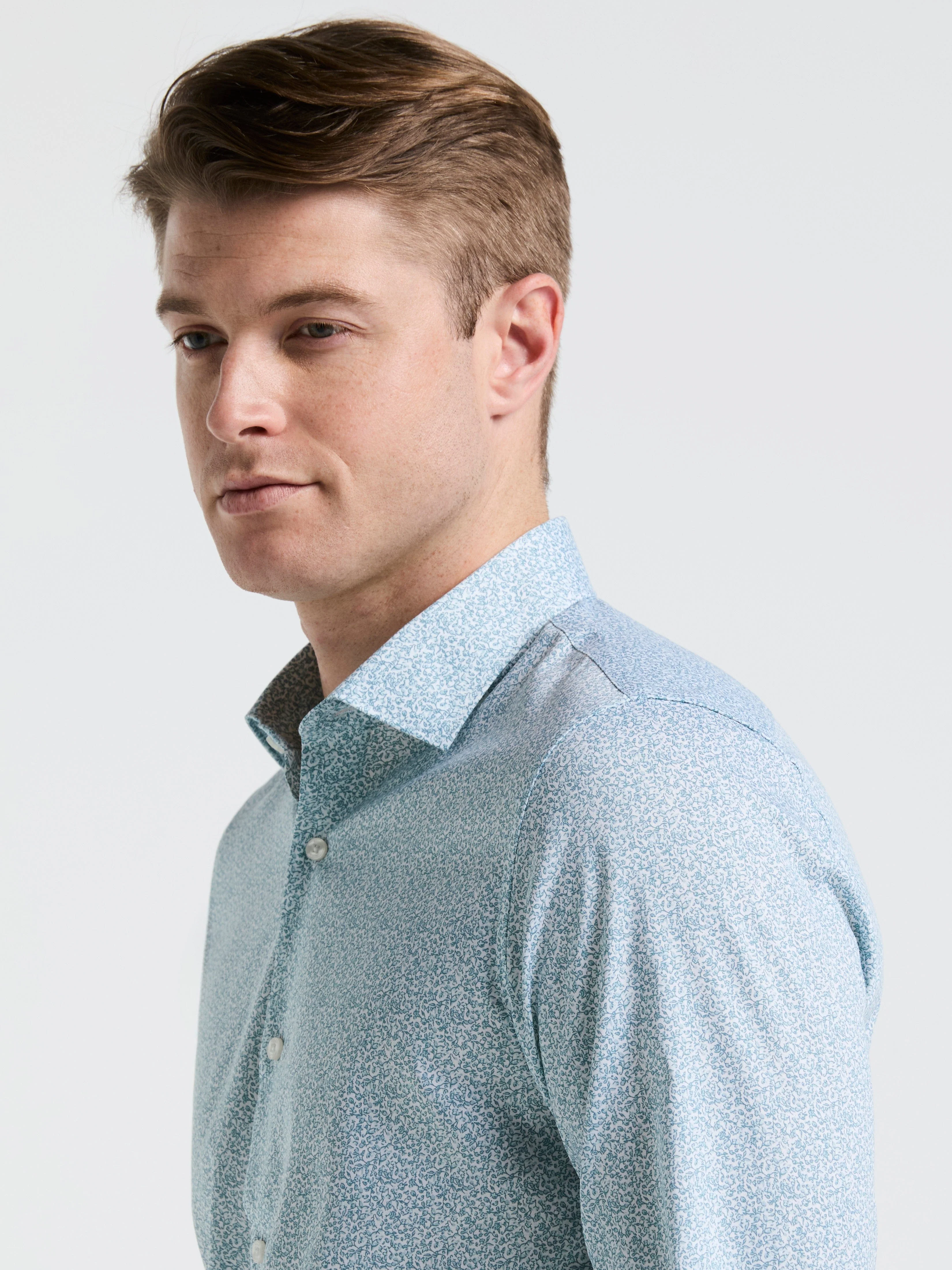 Stretch Floral Print Shirt - Image 3