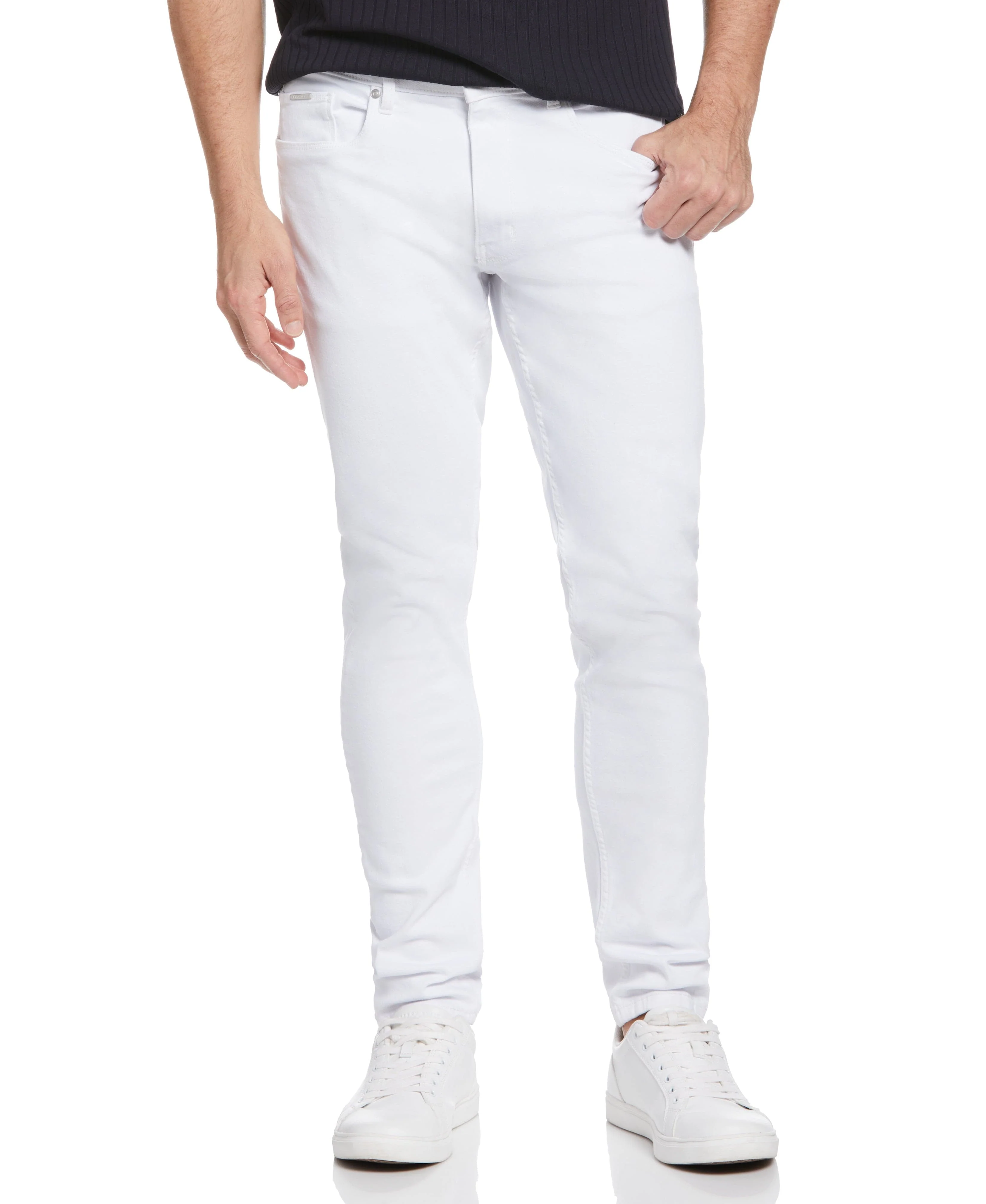 Recoverâ„¢ Slim Tapered Fit White Denim Jeans