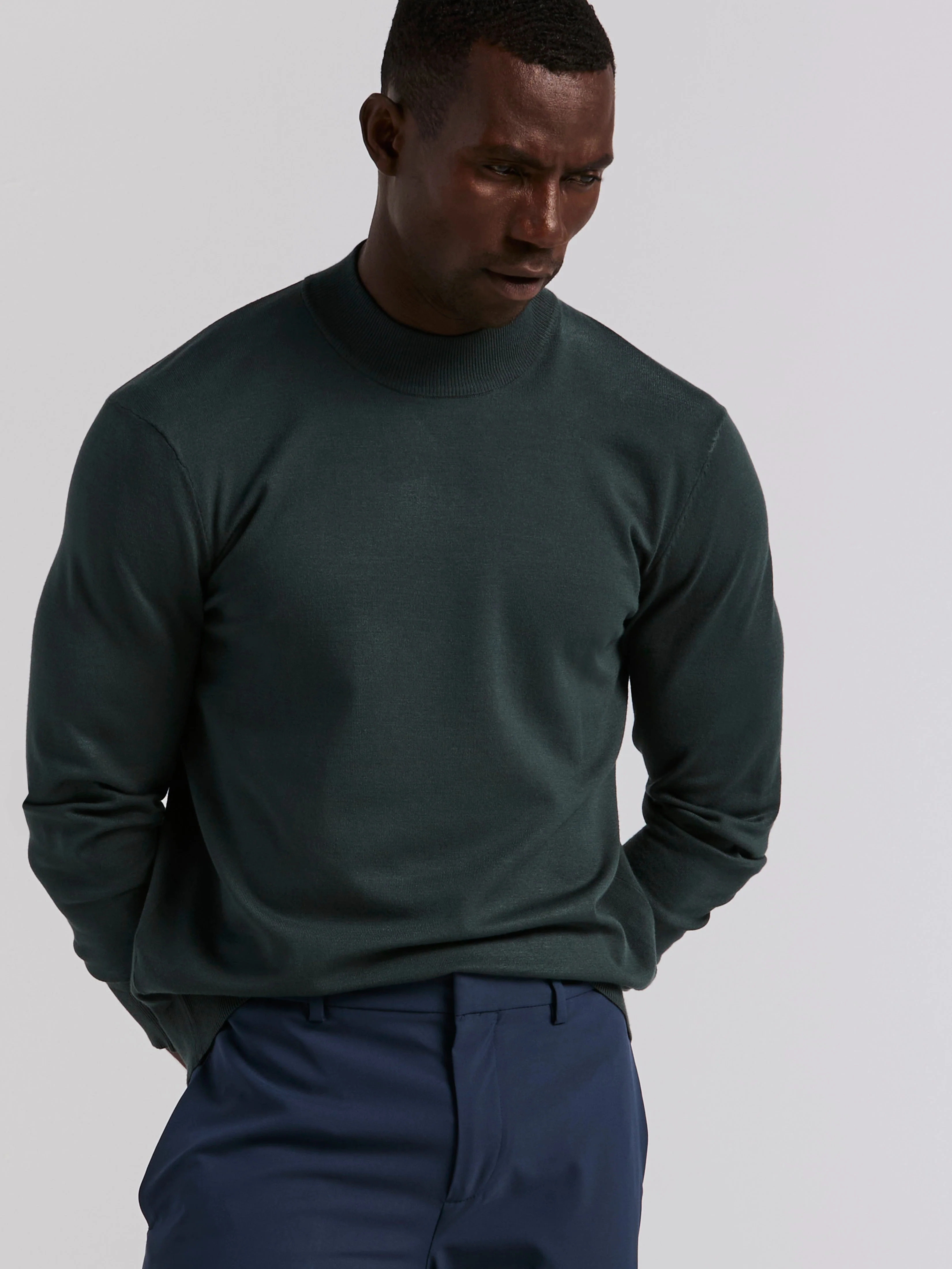 Tech Knit Mock Neck Sweater - Image 3