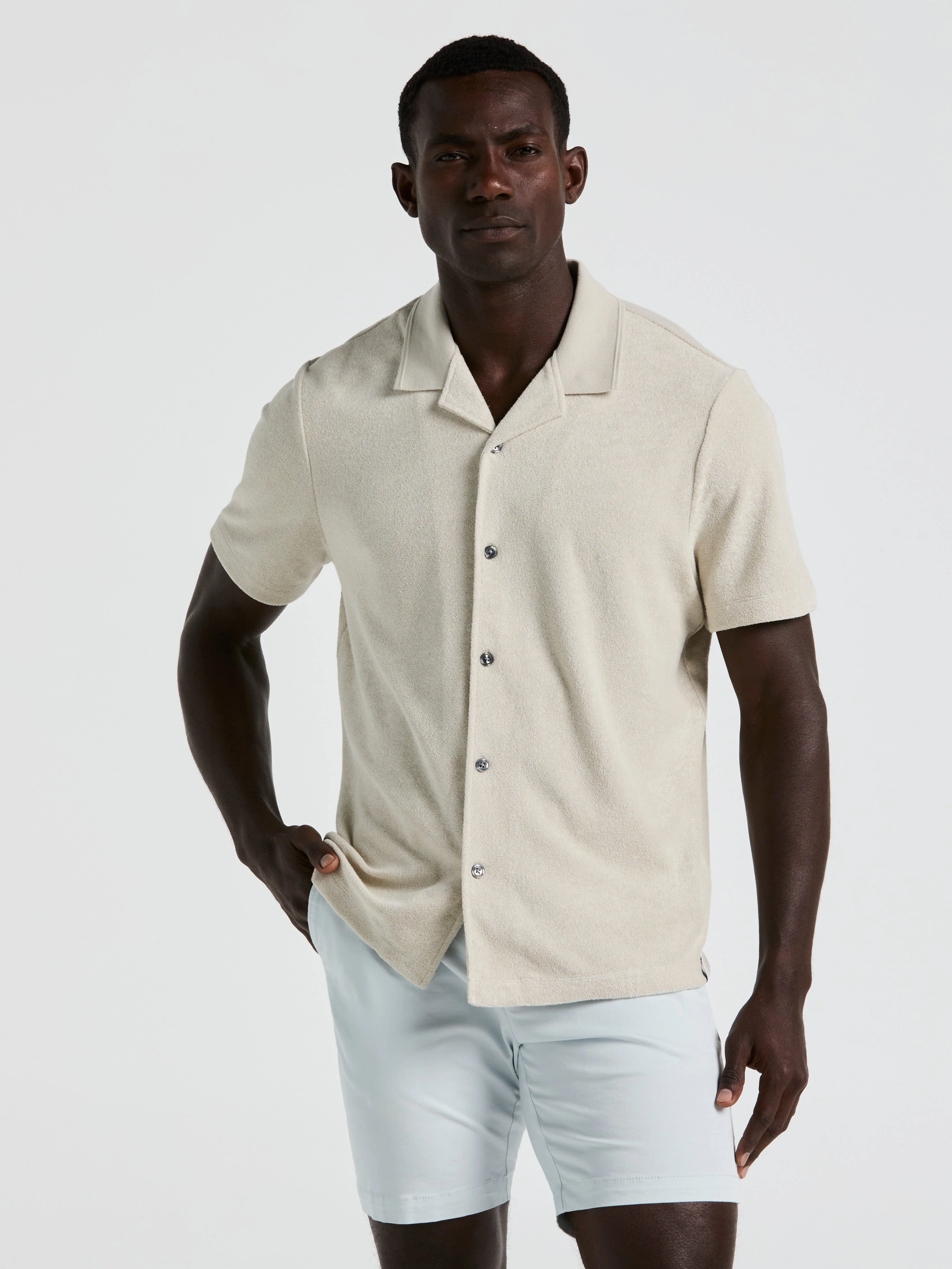 Terry Camp Collar Shirt