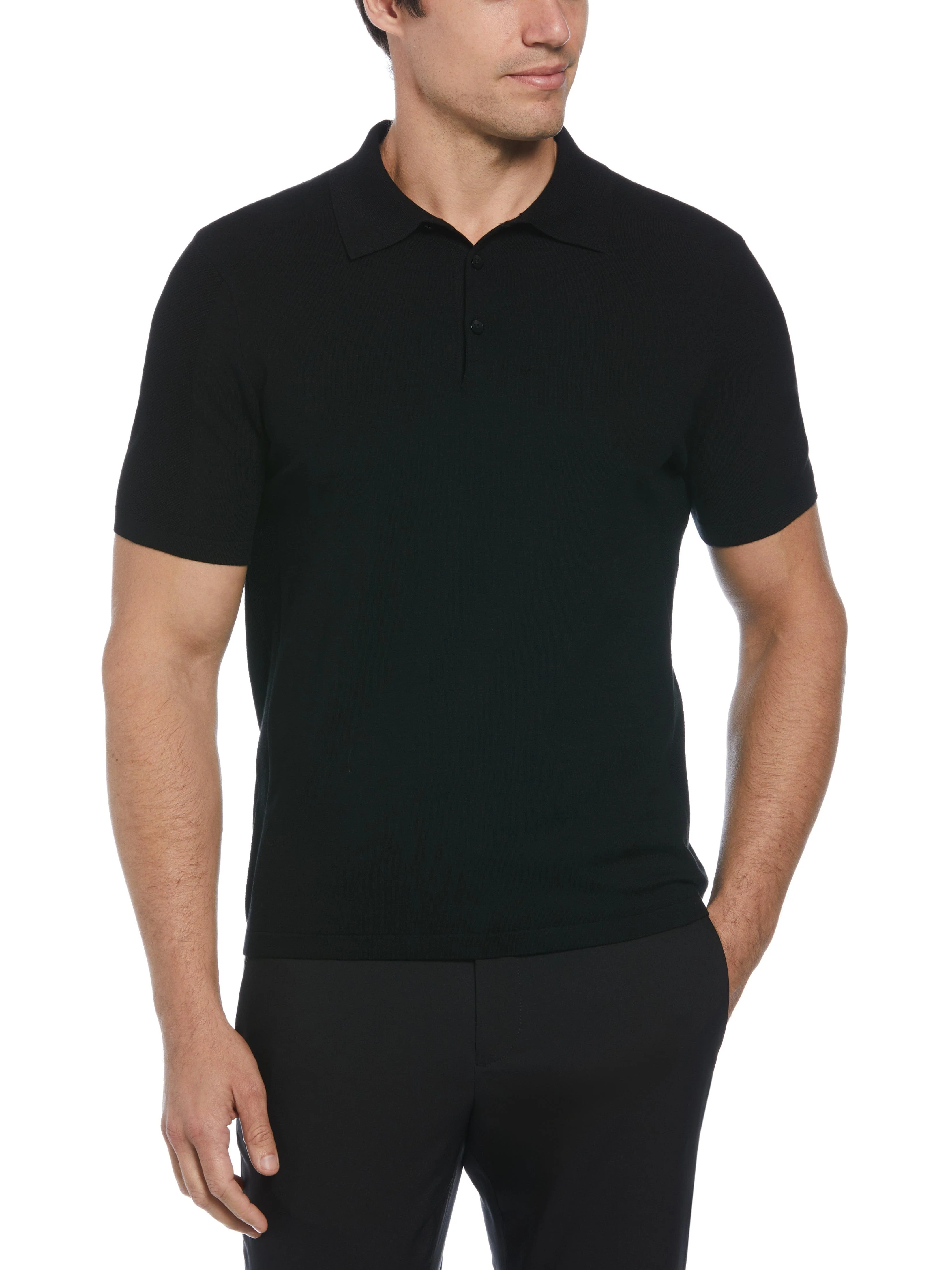 Texture Mix 3-Button Polo