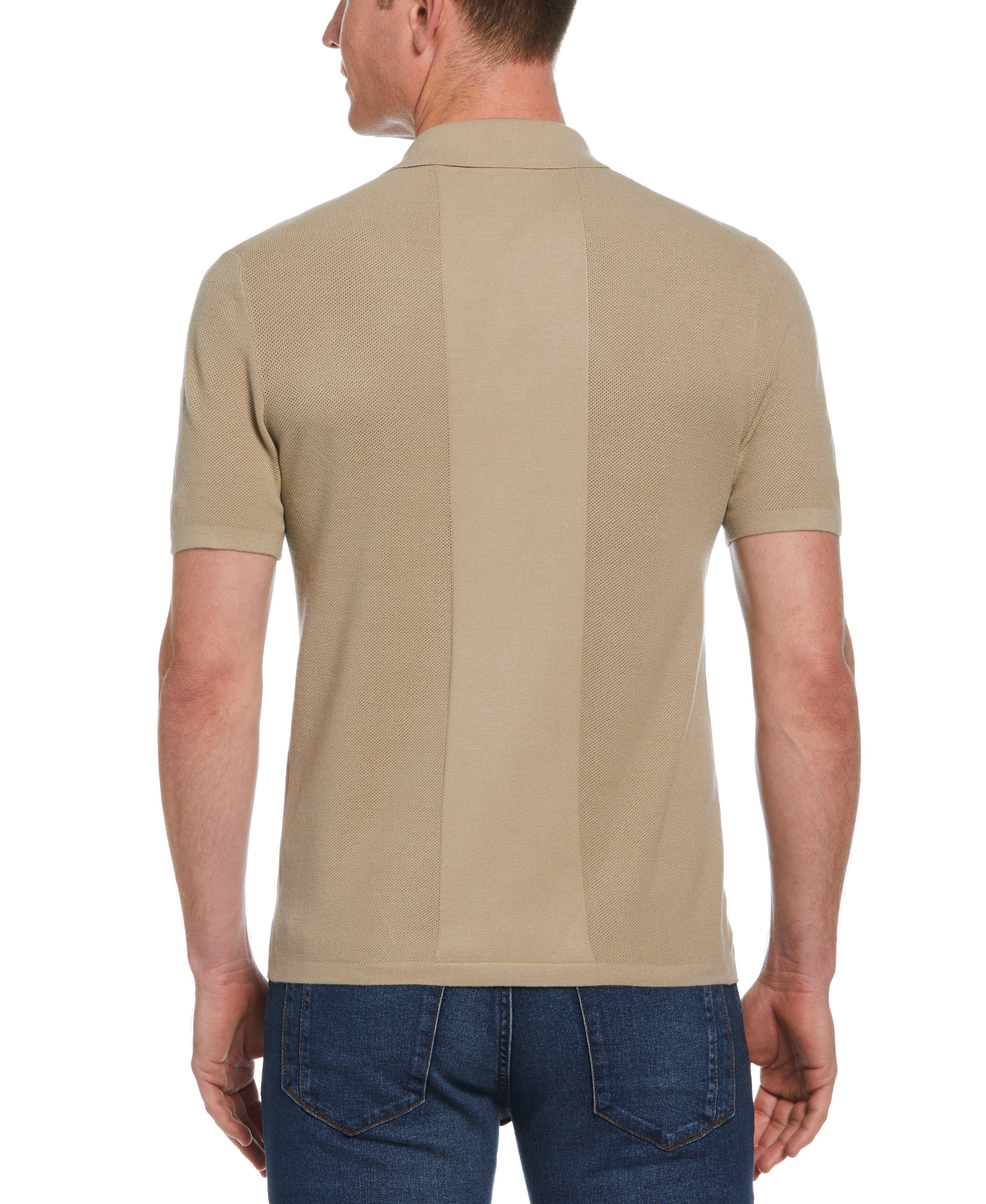 Texture Mix 3-Button Polo - Image 8